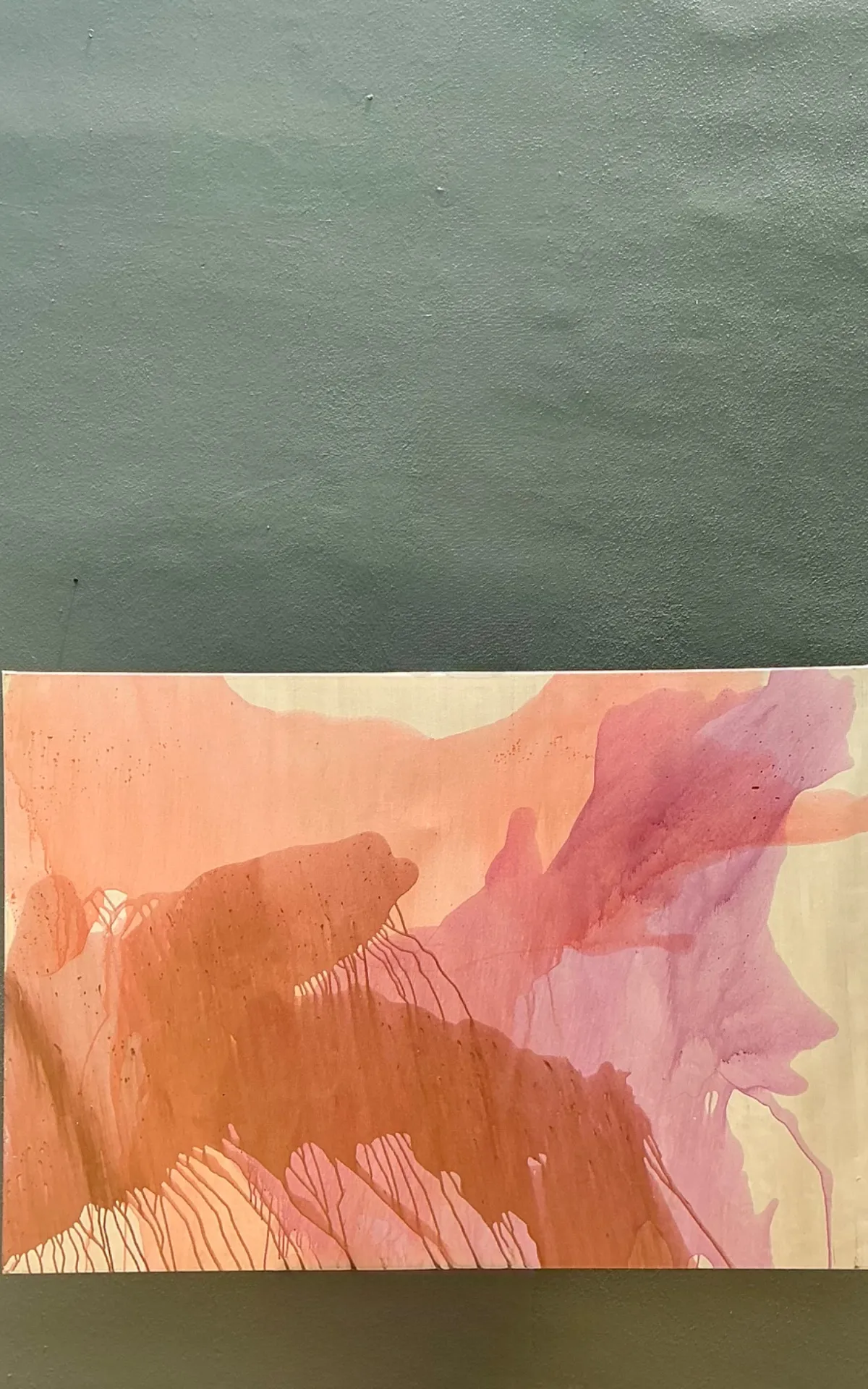 Monumental Vintage Abstract Expressionist Painting On Canvas — additional photo 6