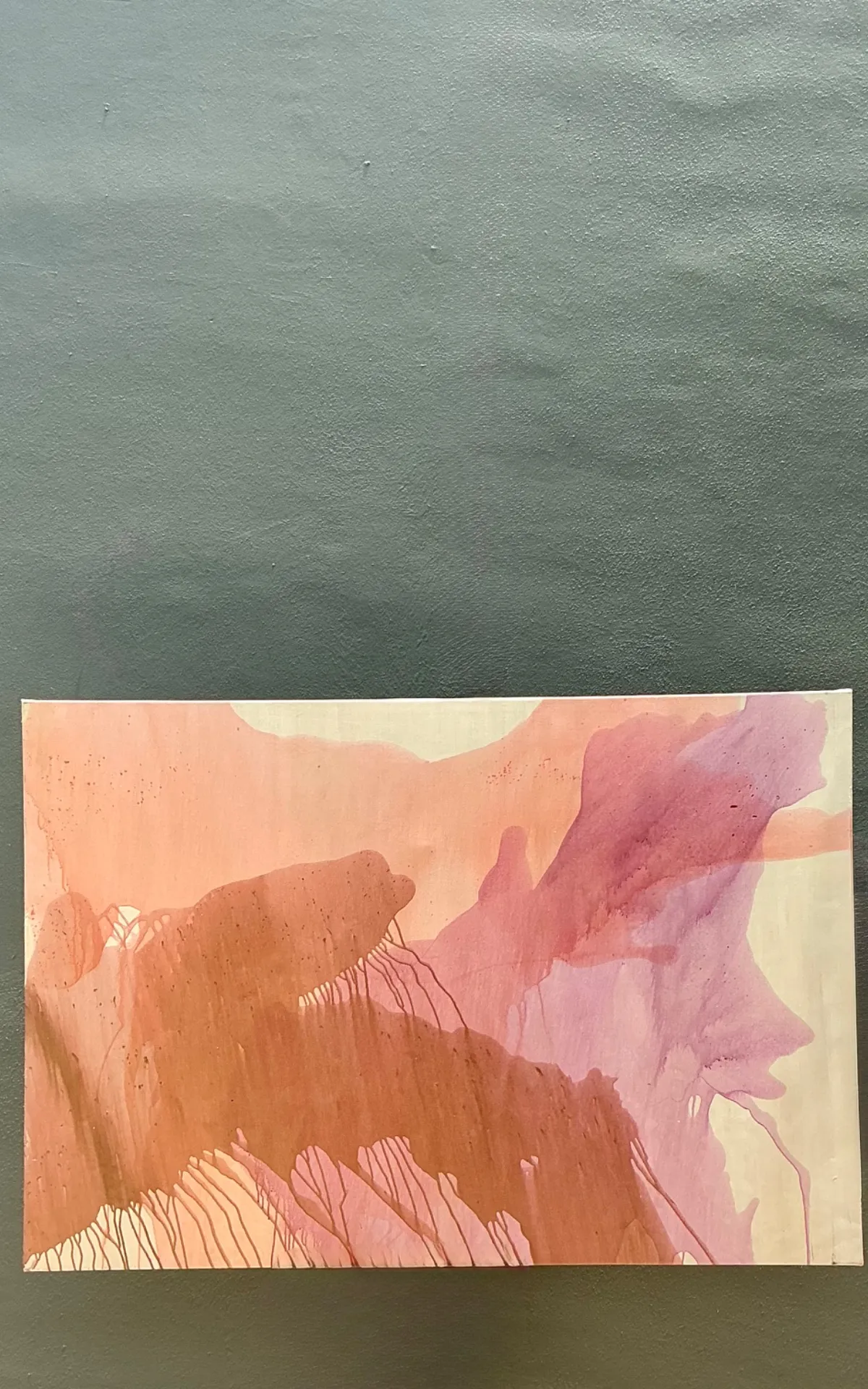 Monumental Vintage Abstract Expressionist Painting On Canvas — additional photo 8