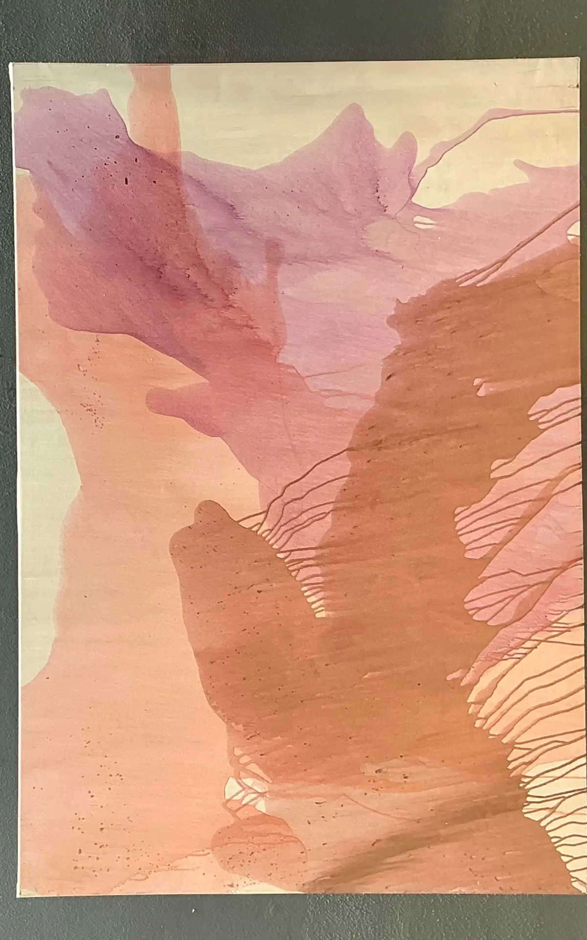 Monumental Vintage Abstract Expressionist Painting On Canvas — additional photo 7
