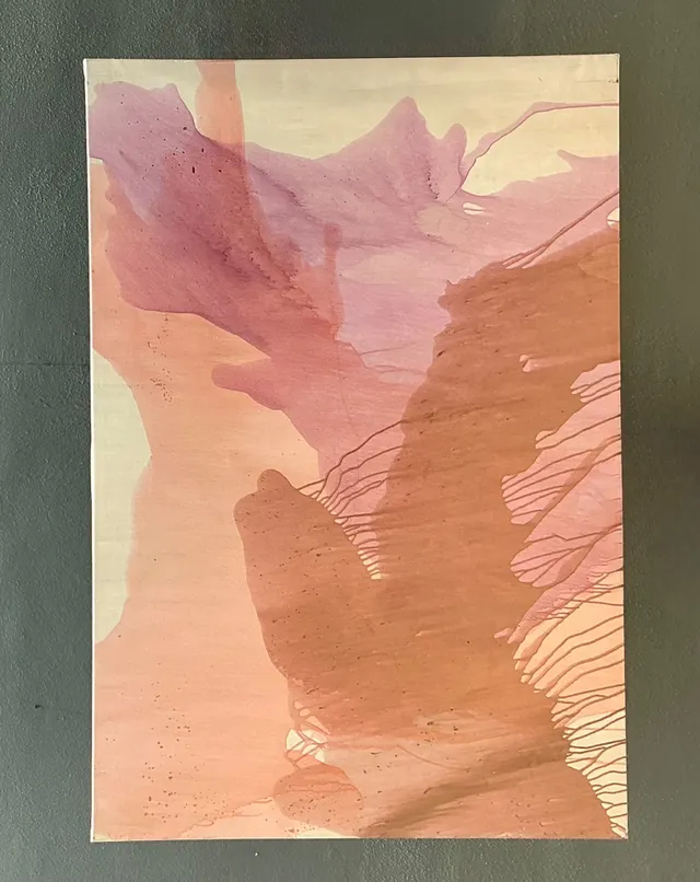 Monumental Vintage Abstract Expressionist Painting On Canvas — additional photo 7