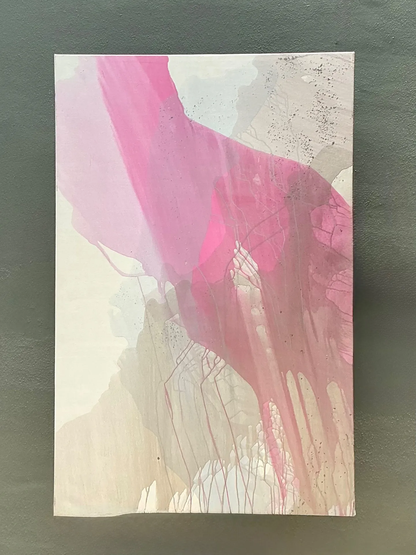Vintage Monumental Abstract Expressionist Painting on Canvas — additional photo 6