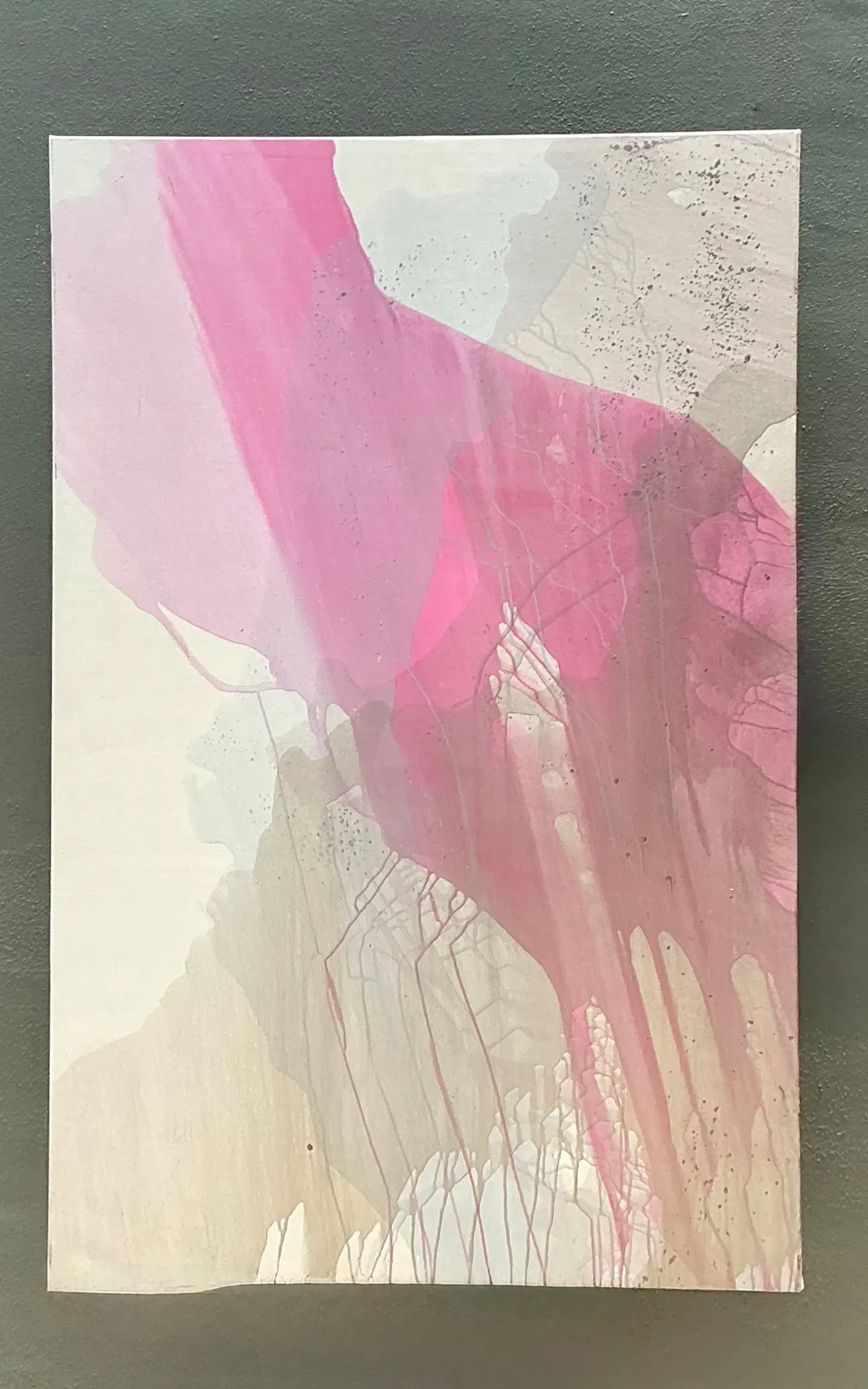 Vintage Monumental Abstract Expressionist Painting on Canvas — additional photo 6
