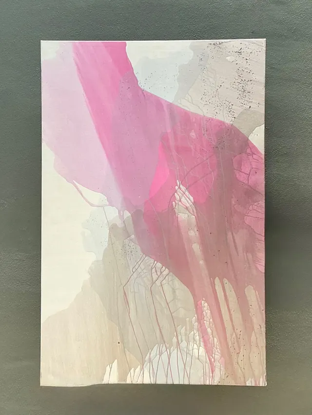Vintage Monumental Abstract Expressionist Painting on Canvas — additional photo 6