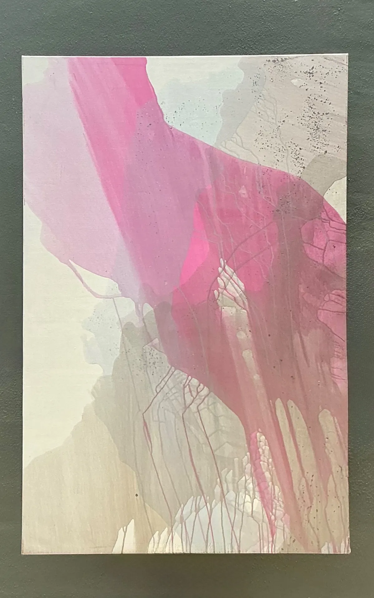 Vintage Monumental Abstract Expressionist Painting on Canvas — additional photo 7