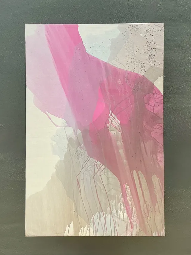Vintage Monumental Abstract Expressionist Painting on Canvas — additional photo 7