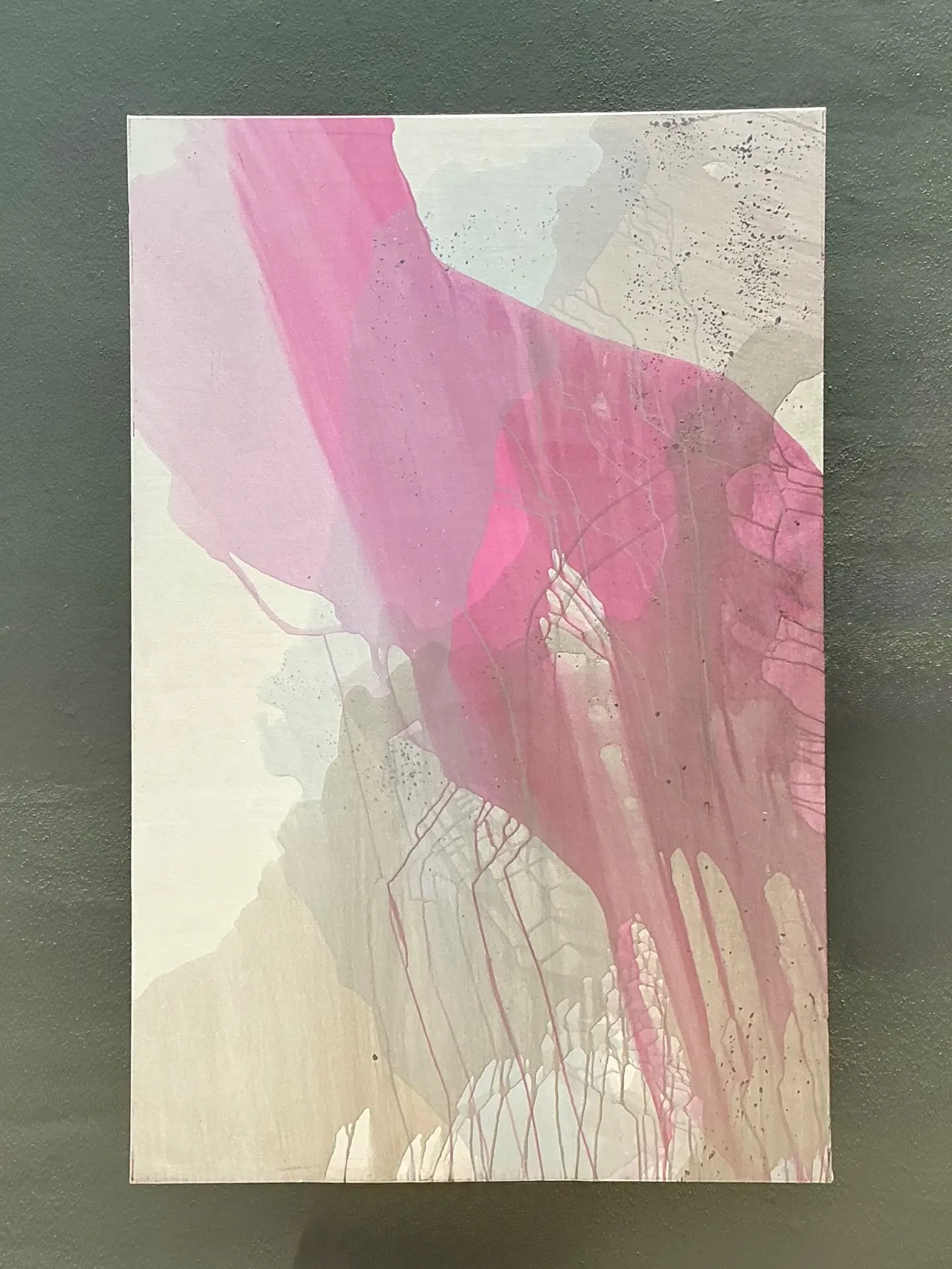 Vintage Monumental Abstract Expressionist Painting on Canvas — additional photo 4
