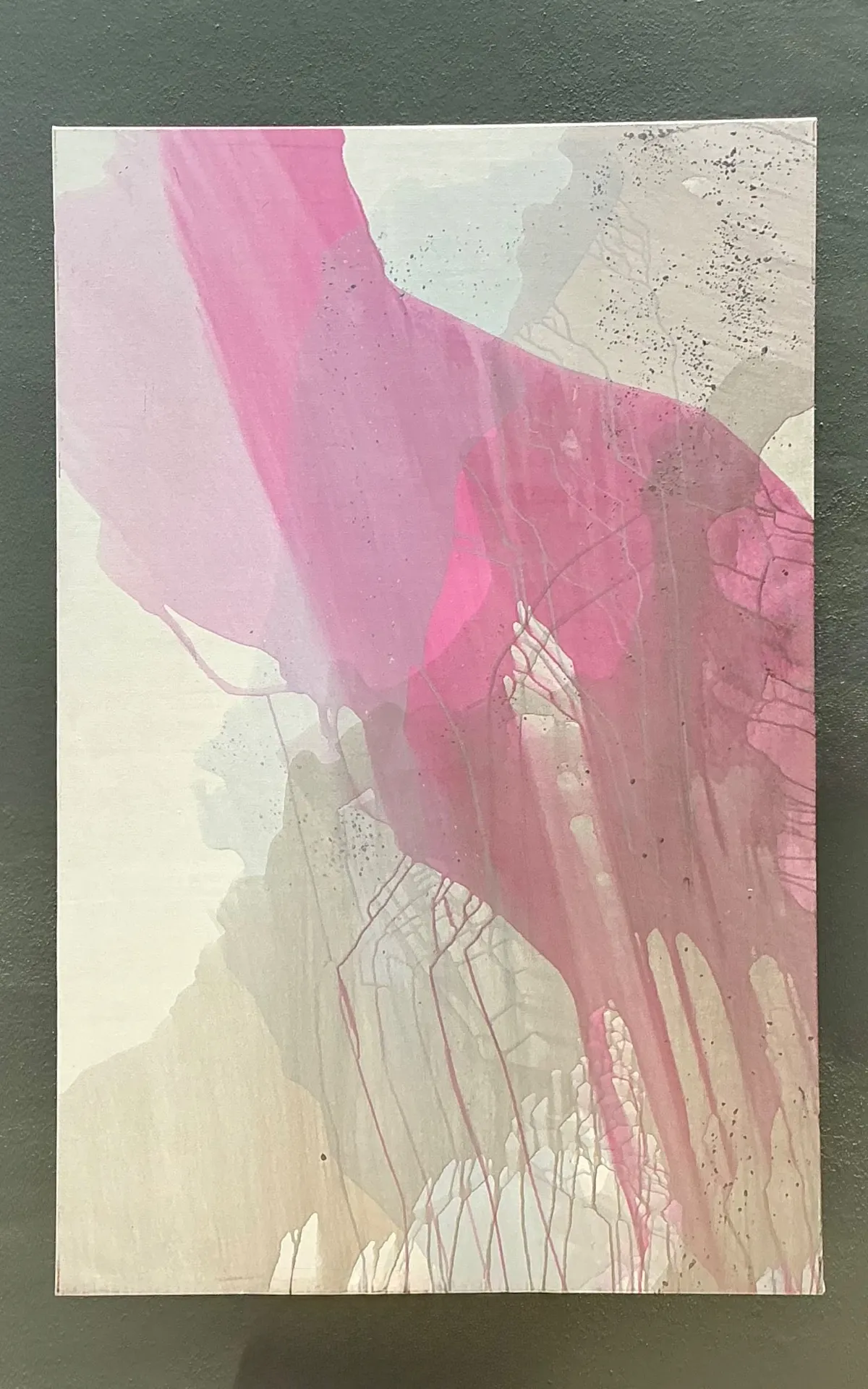 Vintage Monumental Abstract Expressionist Painting on Canvas — additional photo 4