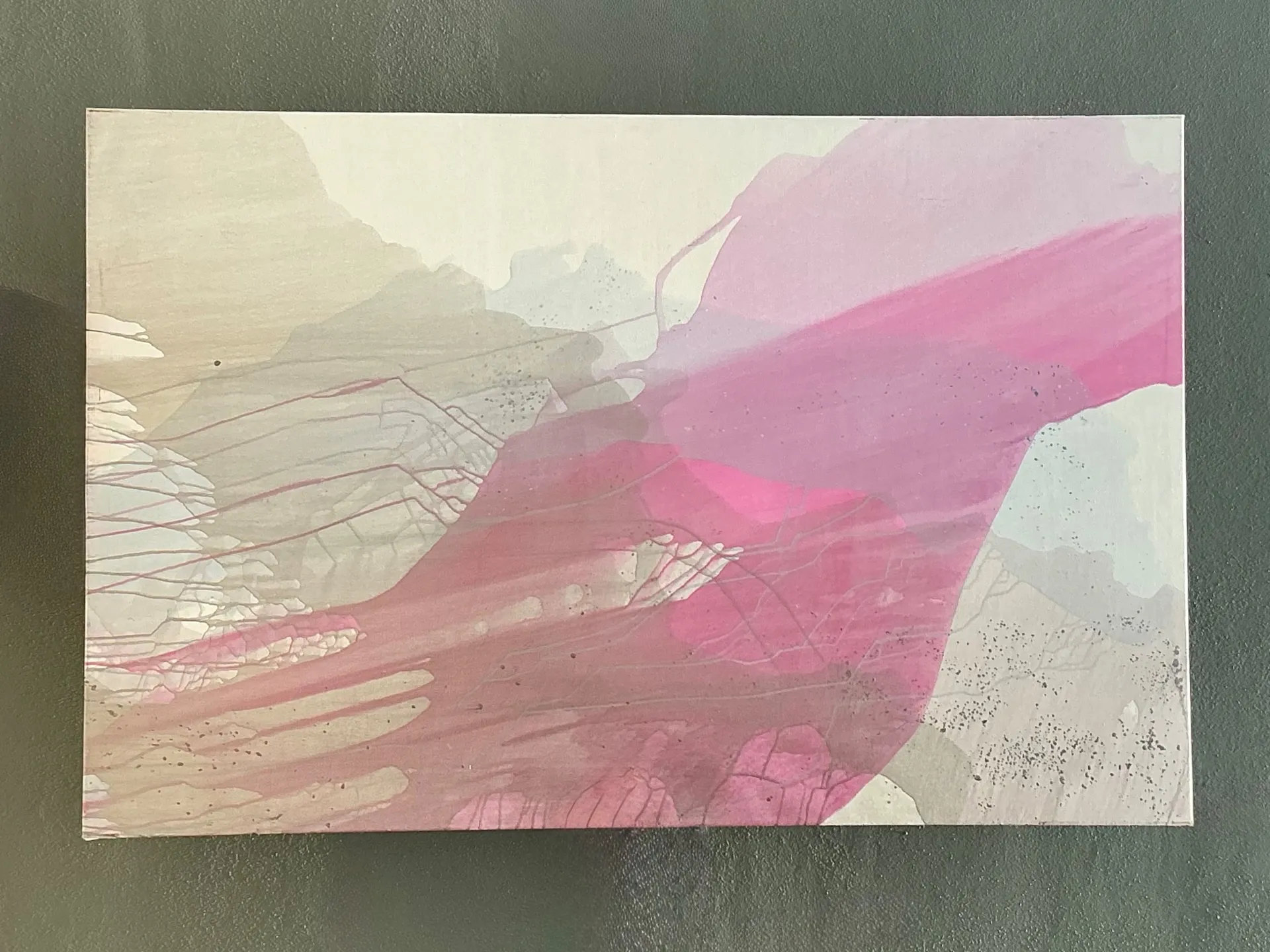 Vintage Monumental Abstract Expressionist Painting on Canvas — additional photo 5
