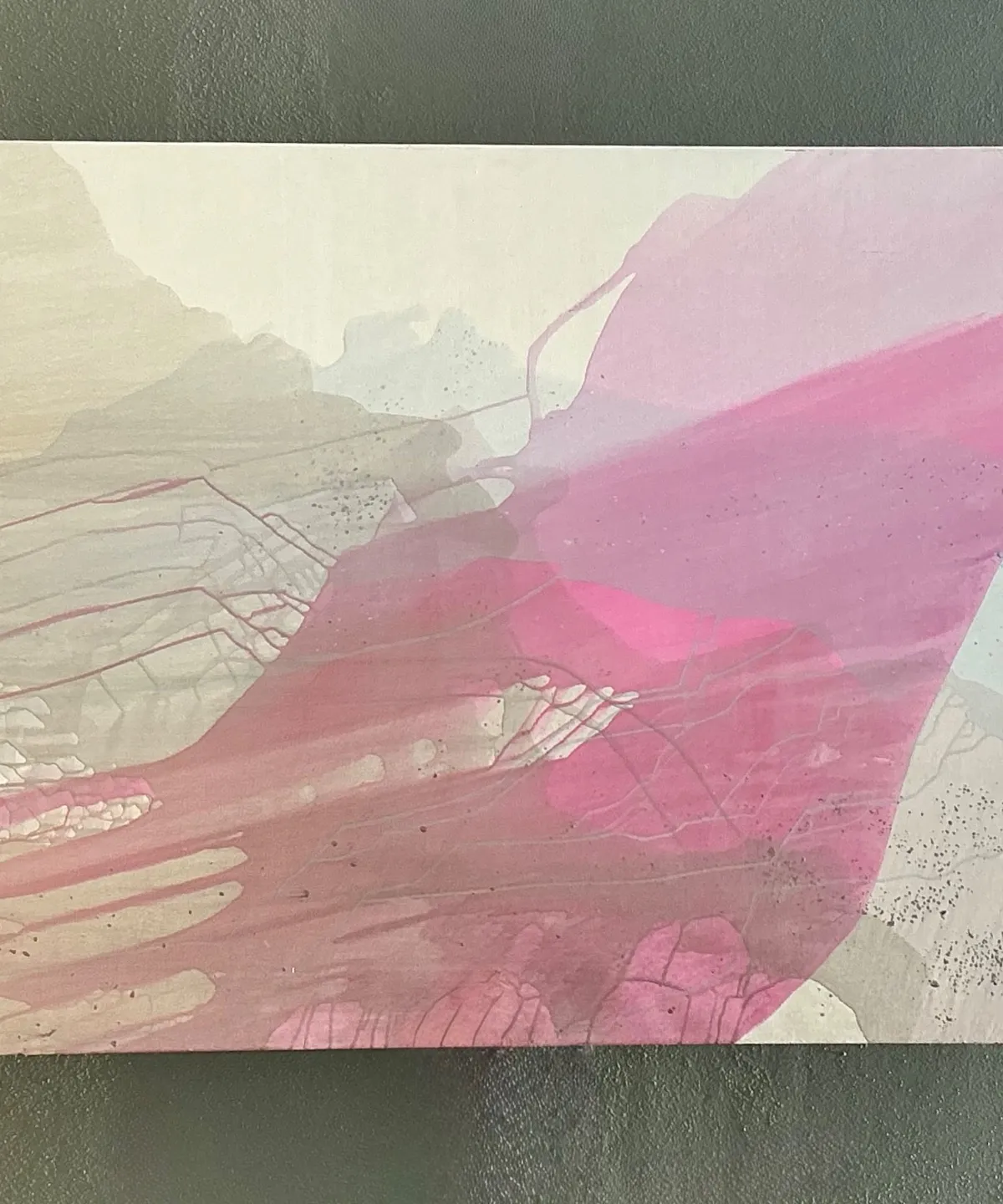 Vintage Monumental Abstract Expressionist Painting on Canvas — additional photo 5