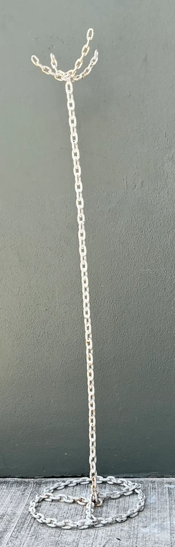 Vintage Chain Link Coat Rack