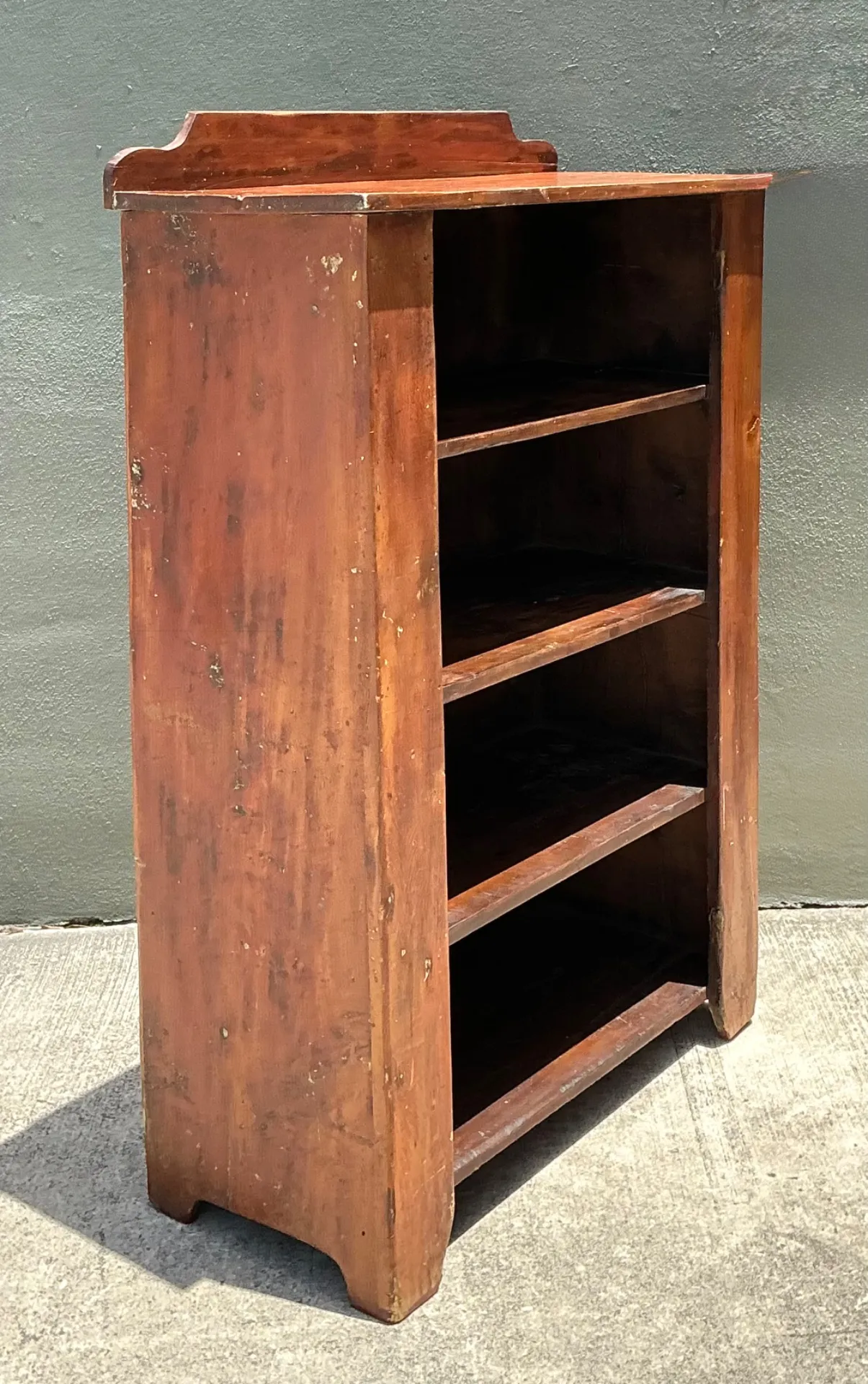Vintage Rustic Handcrafted Wood Shelving Unit — additional photo 1