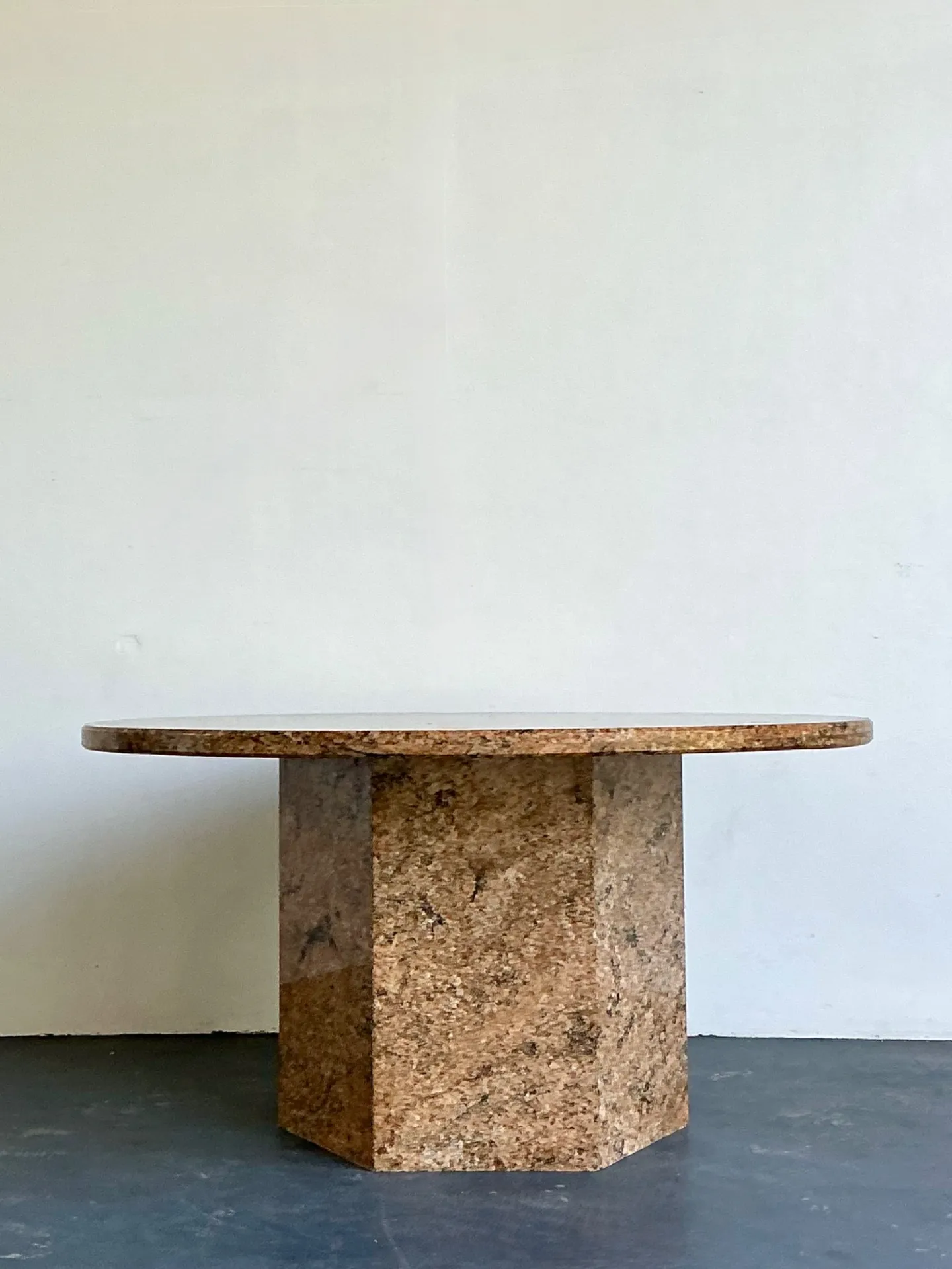 Vintage Granite Pedestal Dining Table — additional photo 4