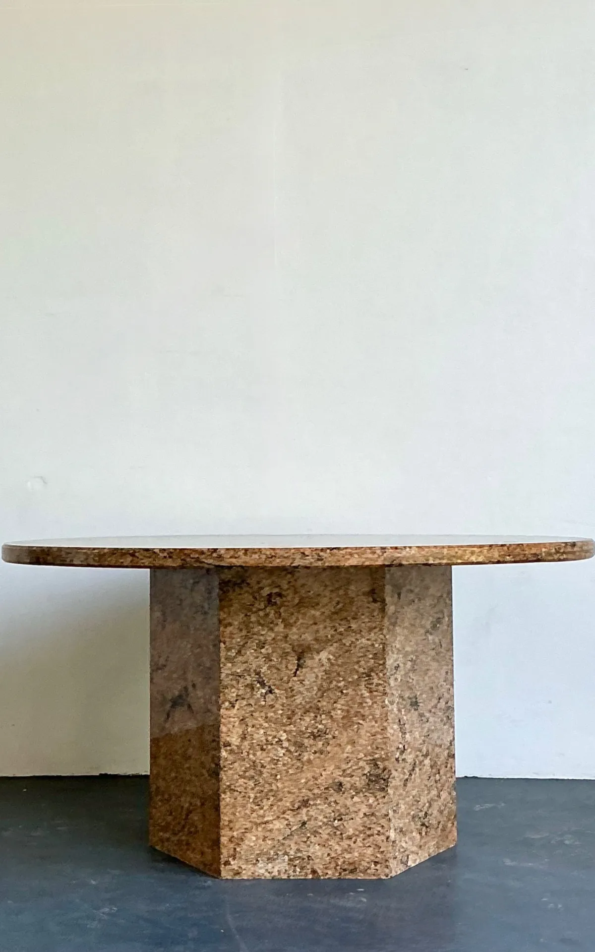 Vintage Granite Pedestal Dining Table — additional photo 4