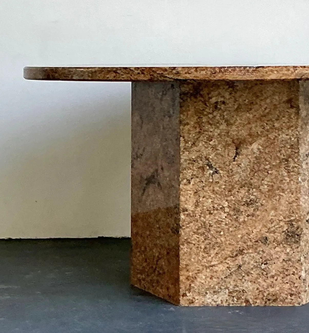 Vintage Granite Pedestal Dining Table — additional photo 2