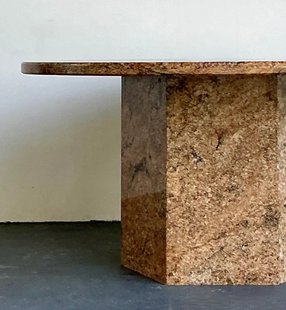 Vintage Granite Pedestal Dining Table — additional photo 2