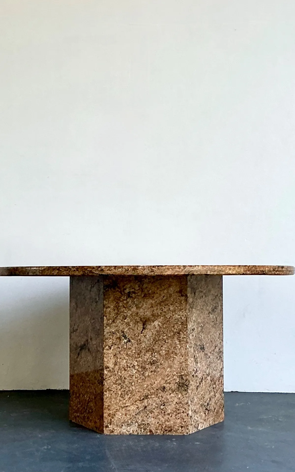 Vintage Granite Pedestal Dining Table — additional photo 7