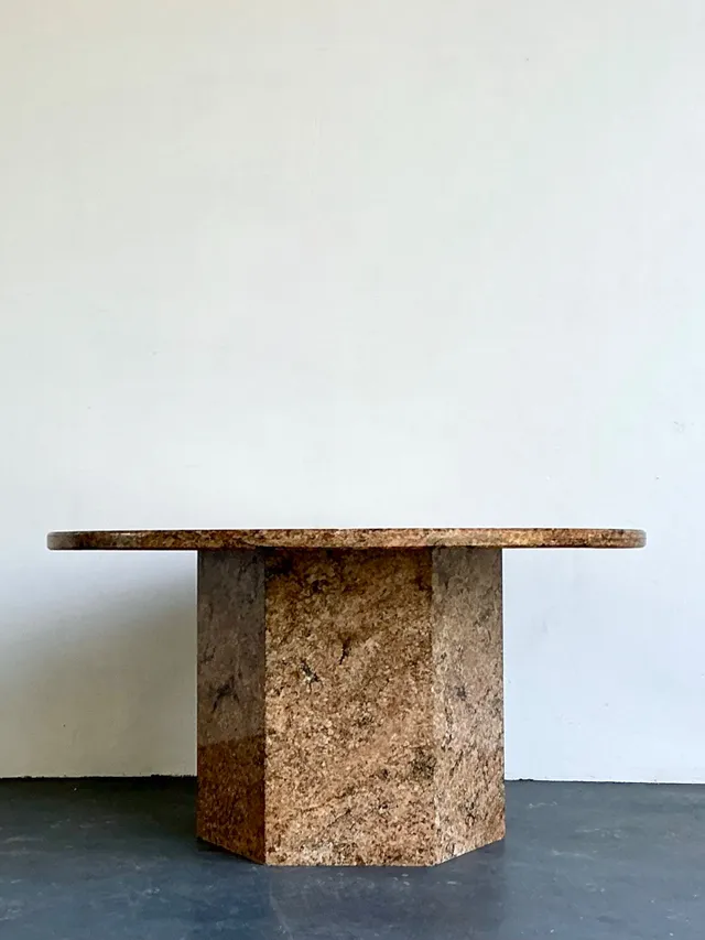 Vintage Granite Pedestal Dining Table — additional photo 7
