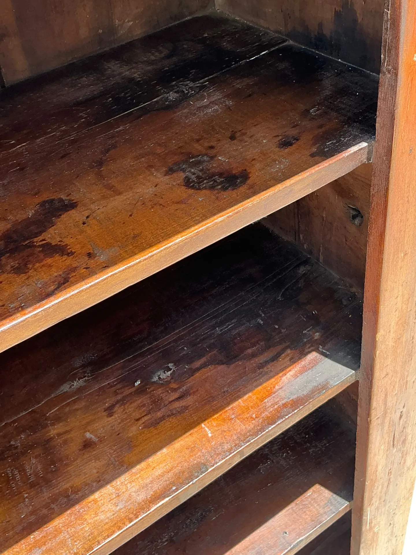 Vintage Rustic Handcrafted Wood Shelving Unit — additional photo 5