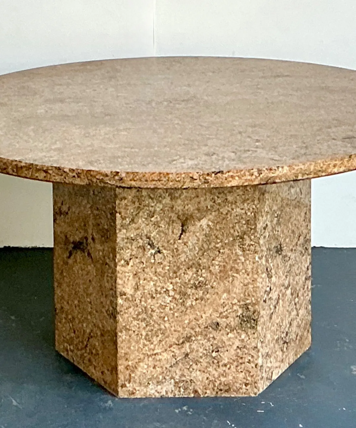 Vintage Granite Pedestal Dining Table — additional photo 5