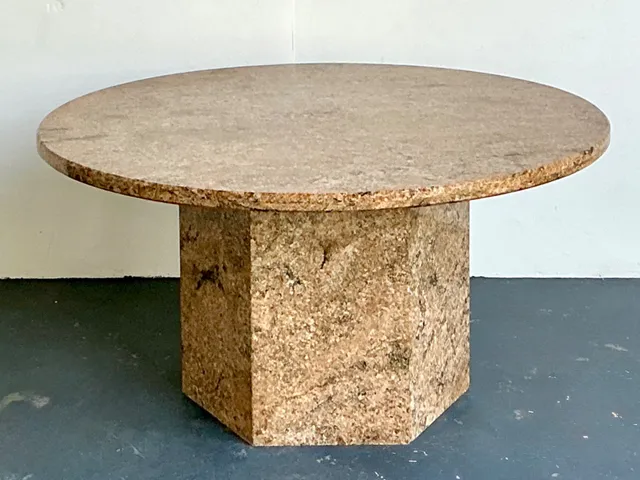 Vintage Granite Pedestal Dining Table — additional photo 5