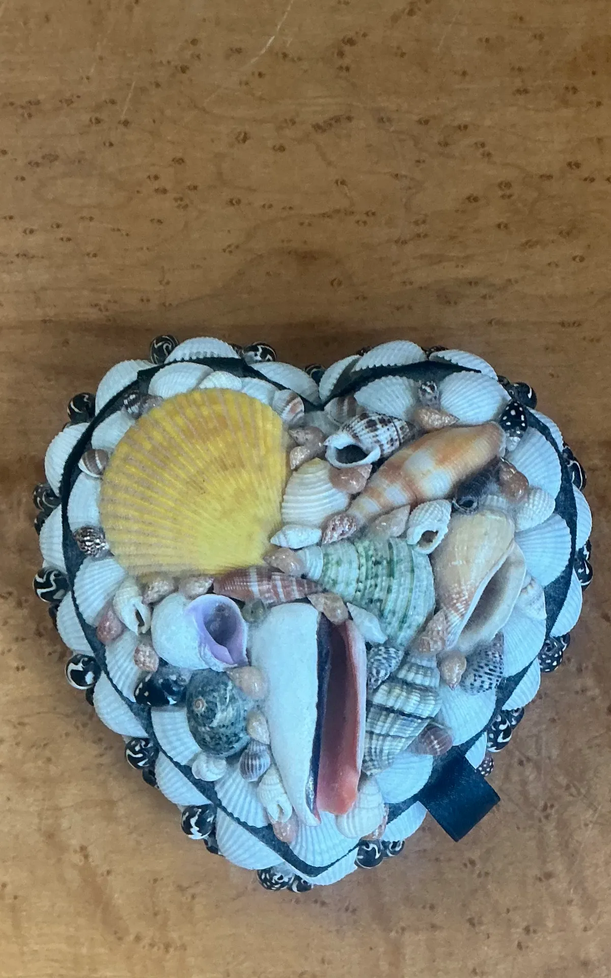 Vintage Decorative Shell Covered Box