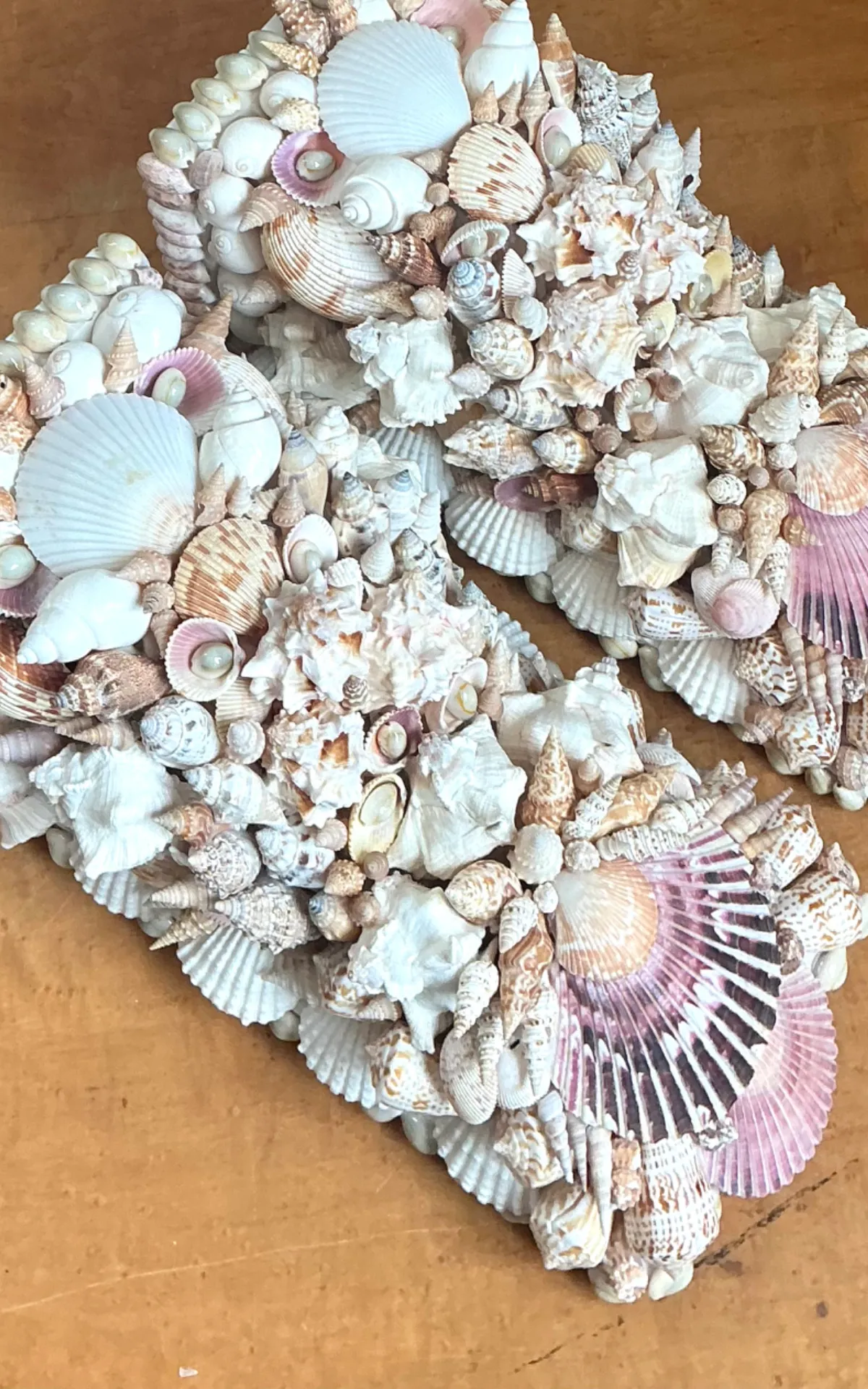 Vintage Shell Encrusted Wall Brackets - Pair — additional photo 2