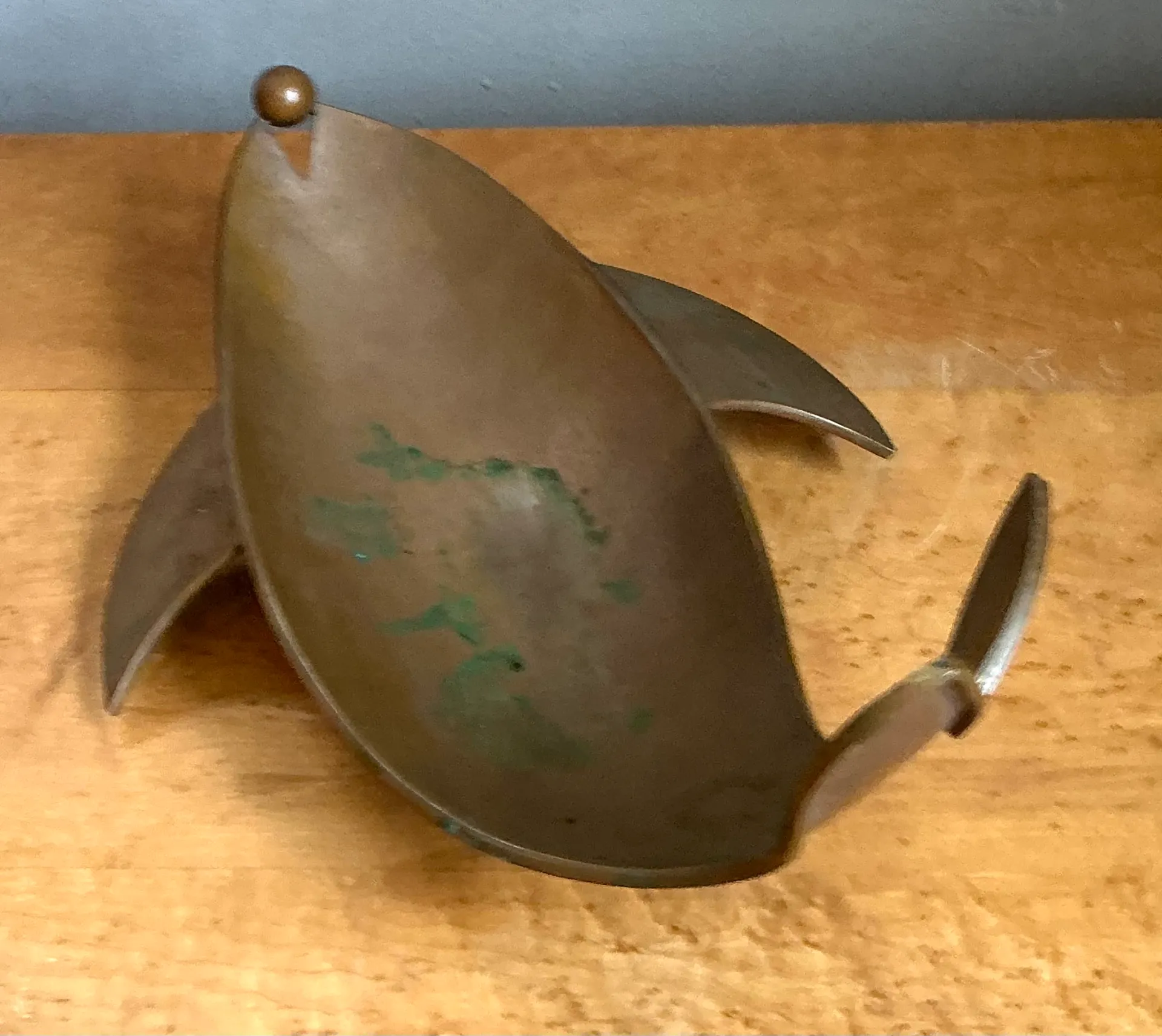 Vintage Sculptural Metal Whale Dish — additional photo 8