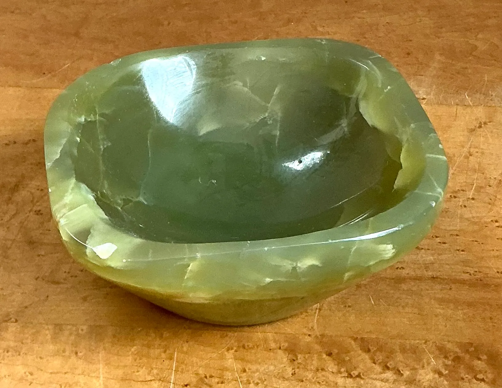 Vintage Green Onyx Bowl — additional photo 4