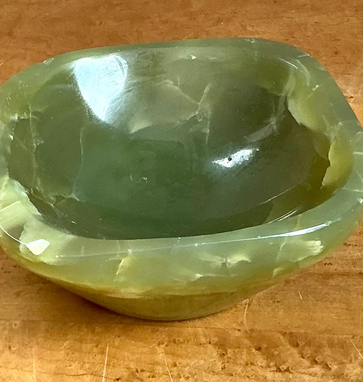 Vintage Green Onyx Bowl — additional photo 4