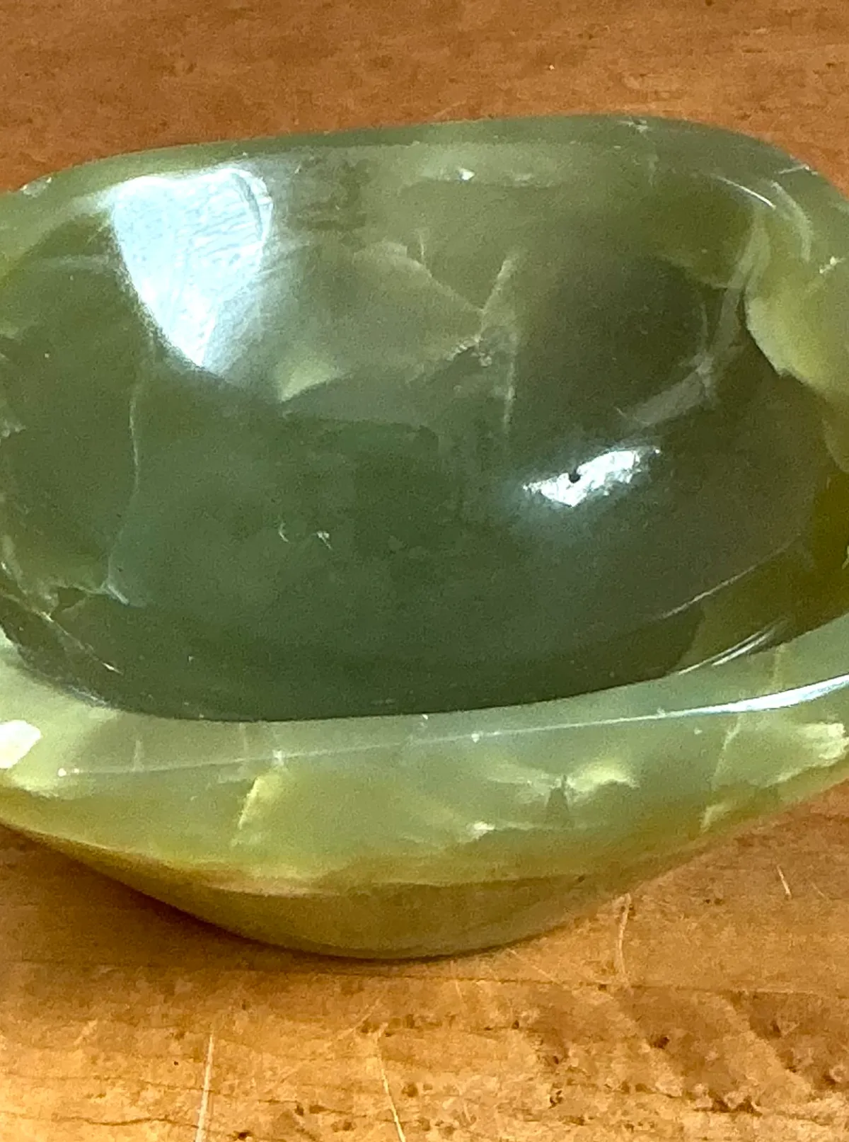 Vintage Green Onyx Bowl — additional photo 2