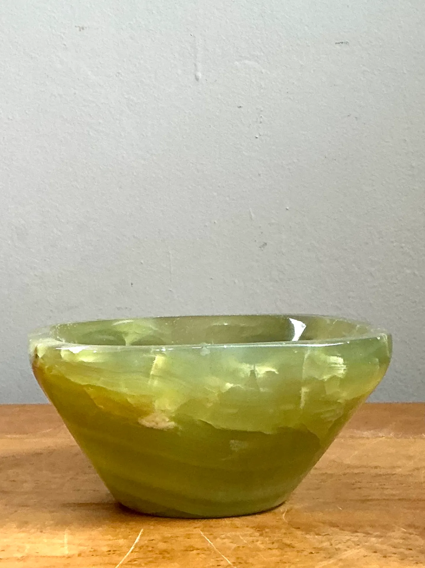 Vintage Green Onyx Bowl — additional photo 1