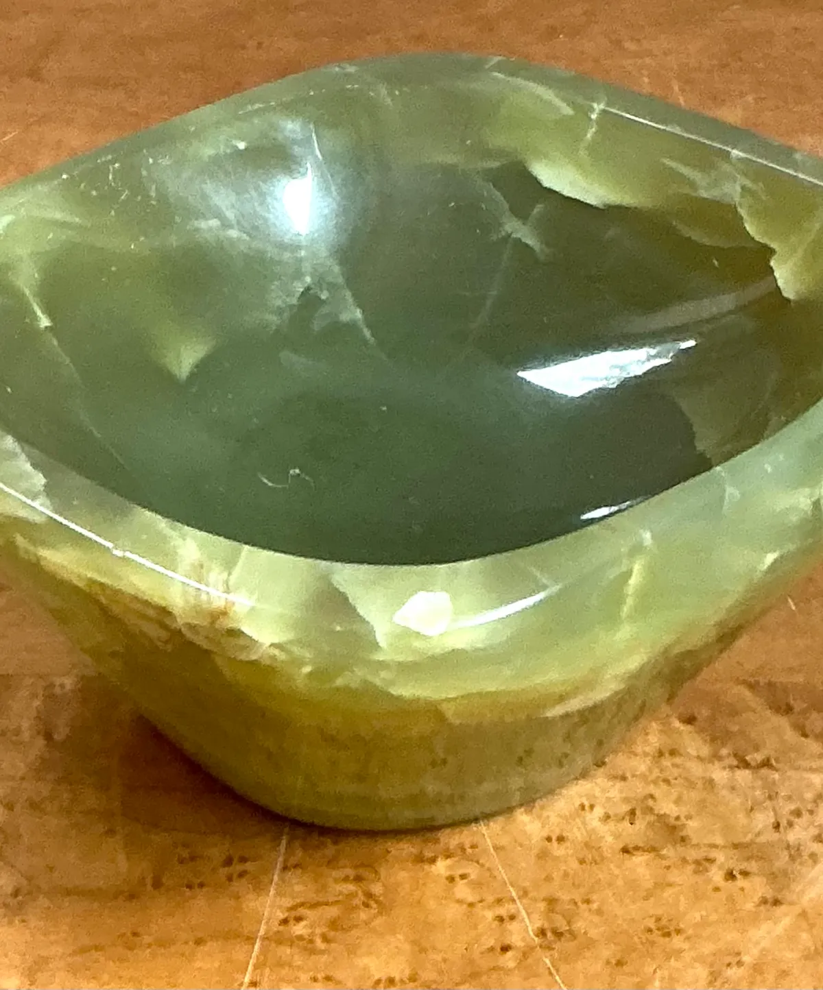 Vintage Green Onyx Bowl — additional photo 5