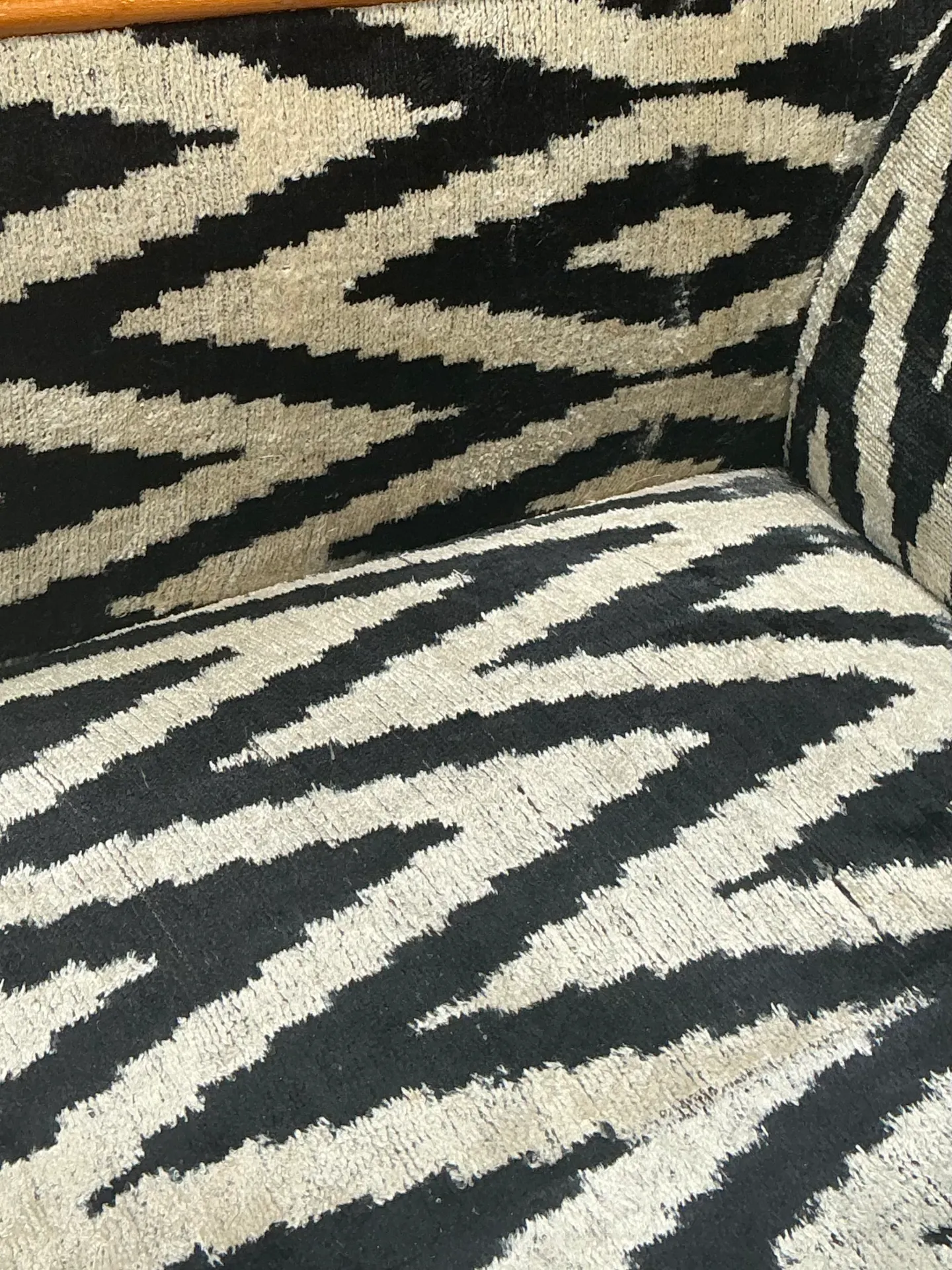 Vintage MCM Chevron Lounge Chairs - A Pair — additional photo 2