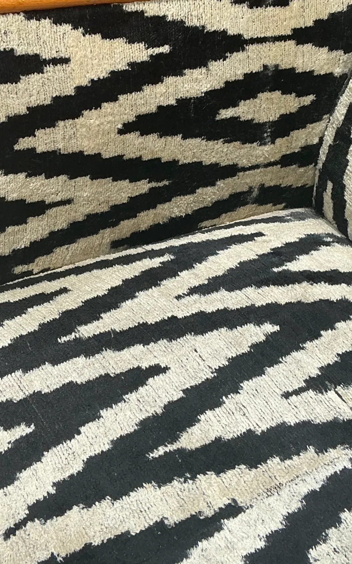 Vintage MCM Chevron Lounge Chairs - A Pair — additional photo 2