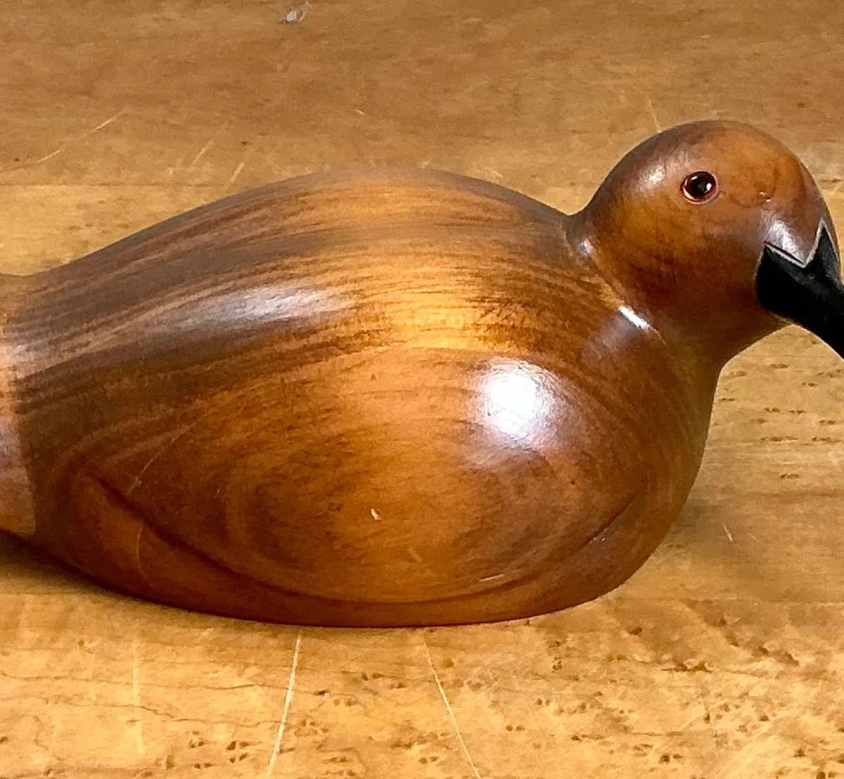 Vintage Carved Wood Bird Sculpture — additional photo 6