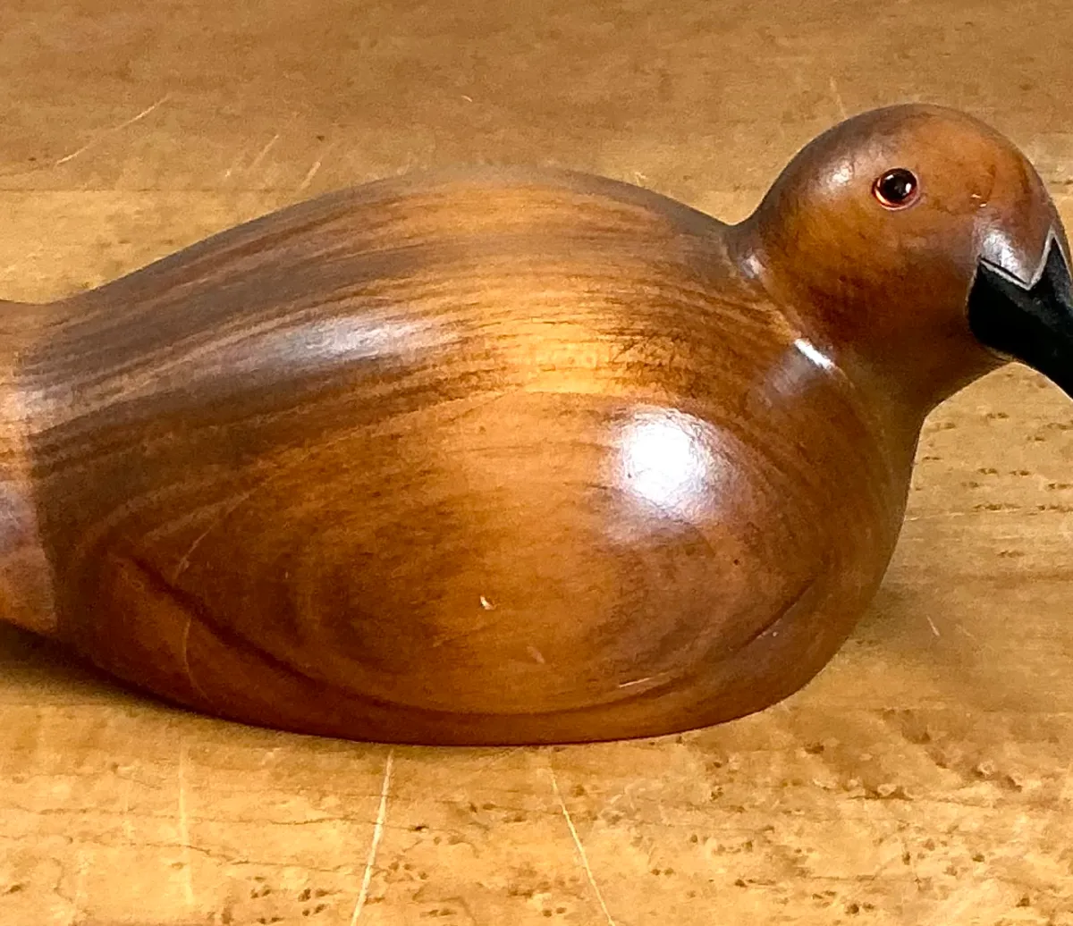 Vintage Carved Wood Bird Sculpture — additional photo 3