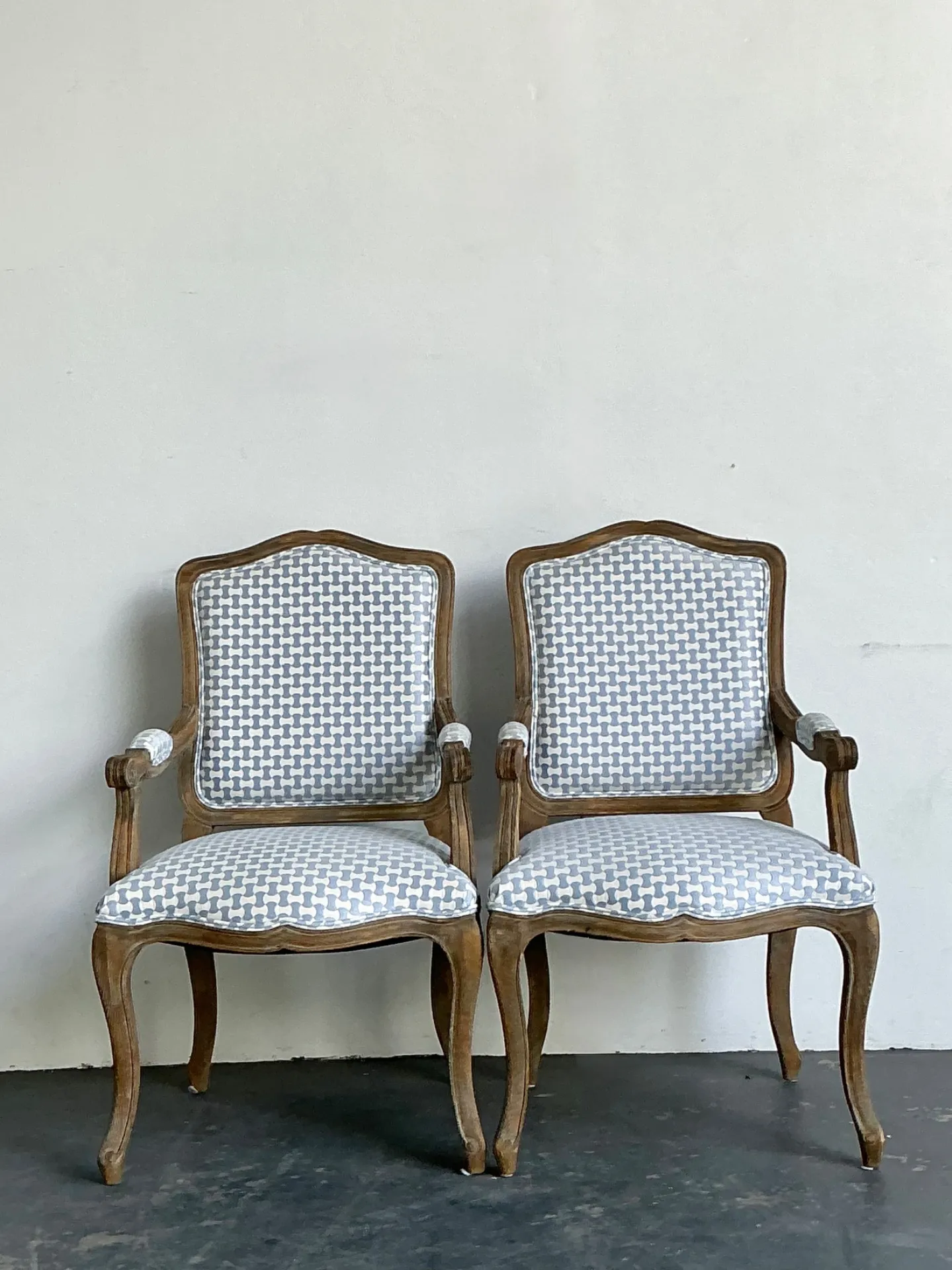 Vintage Louis XV Style Carved Wood Armchairs — additional photo 2