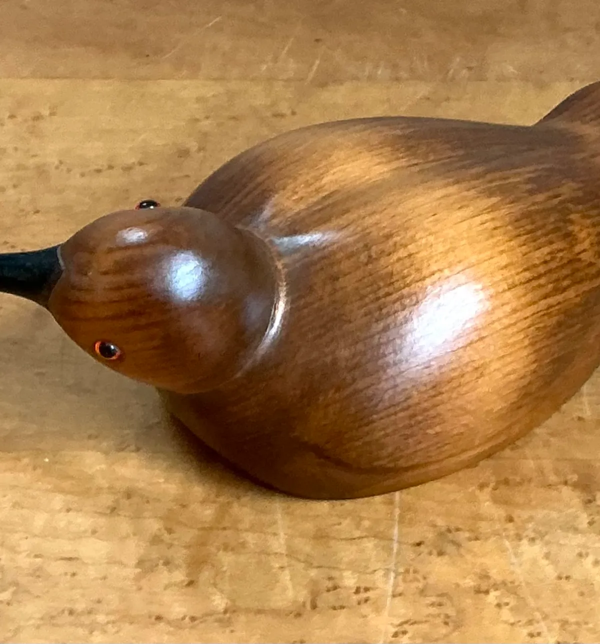 Vintage Carved Wood Bird Sculpture — additional photo 5