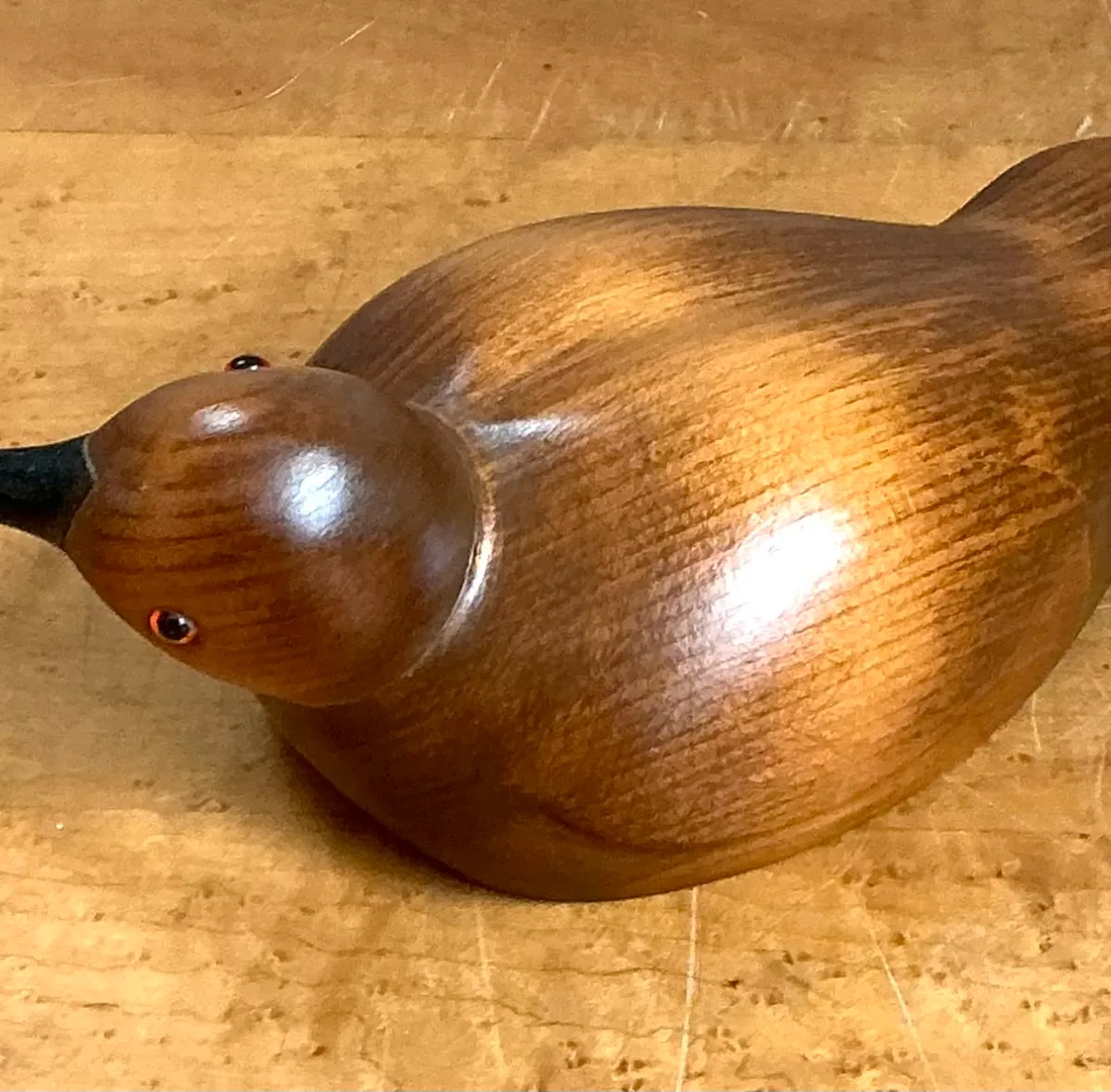 Vintage Carved Wood Bird Sculpture — additional photo 4