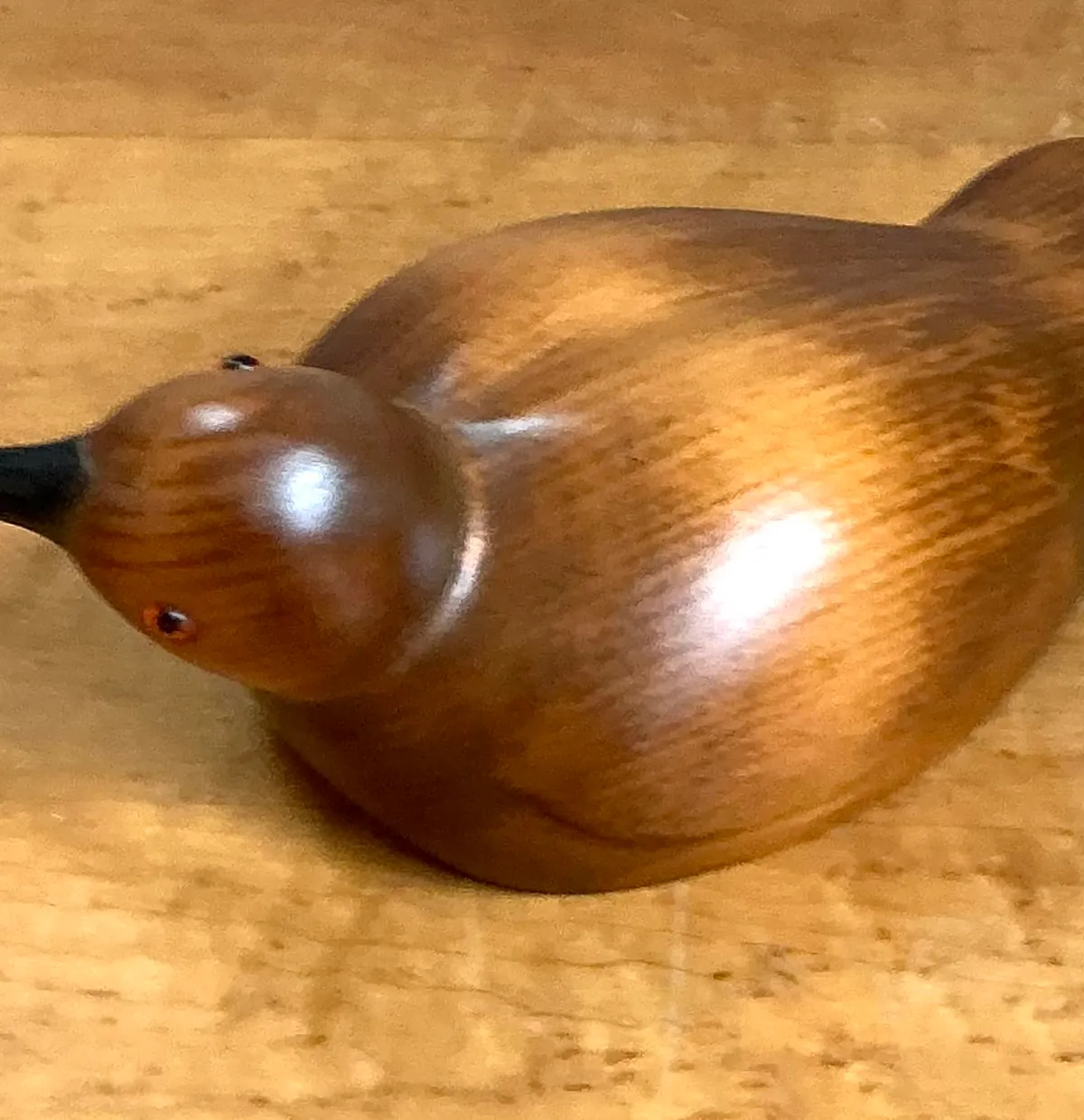 Vintage Carved Wood Bird Sculpture — additional photo 2