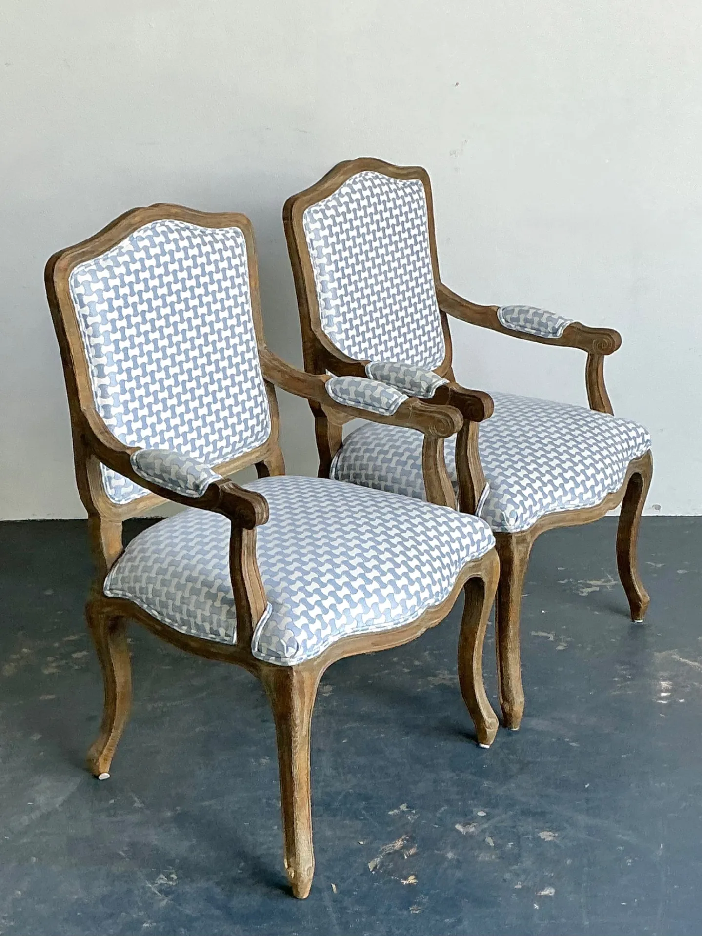 Vintage Louis XV Style Carved Wood Armchairs — additional photo 6