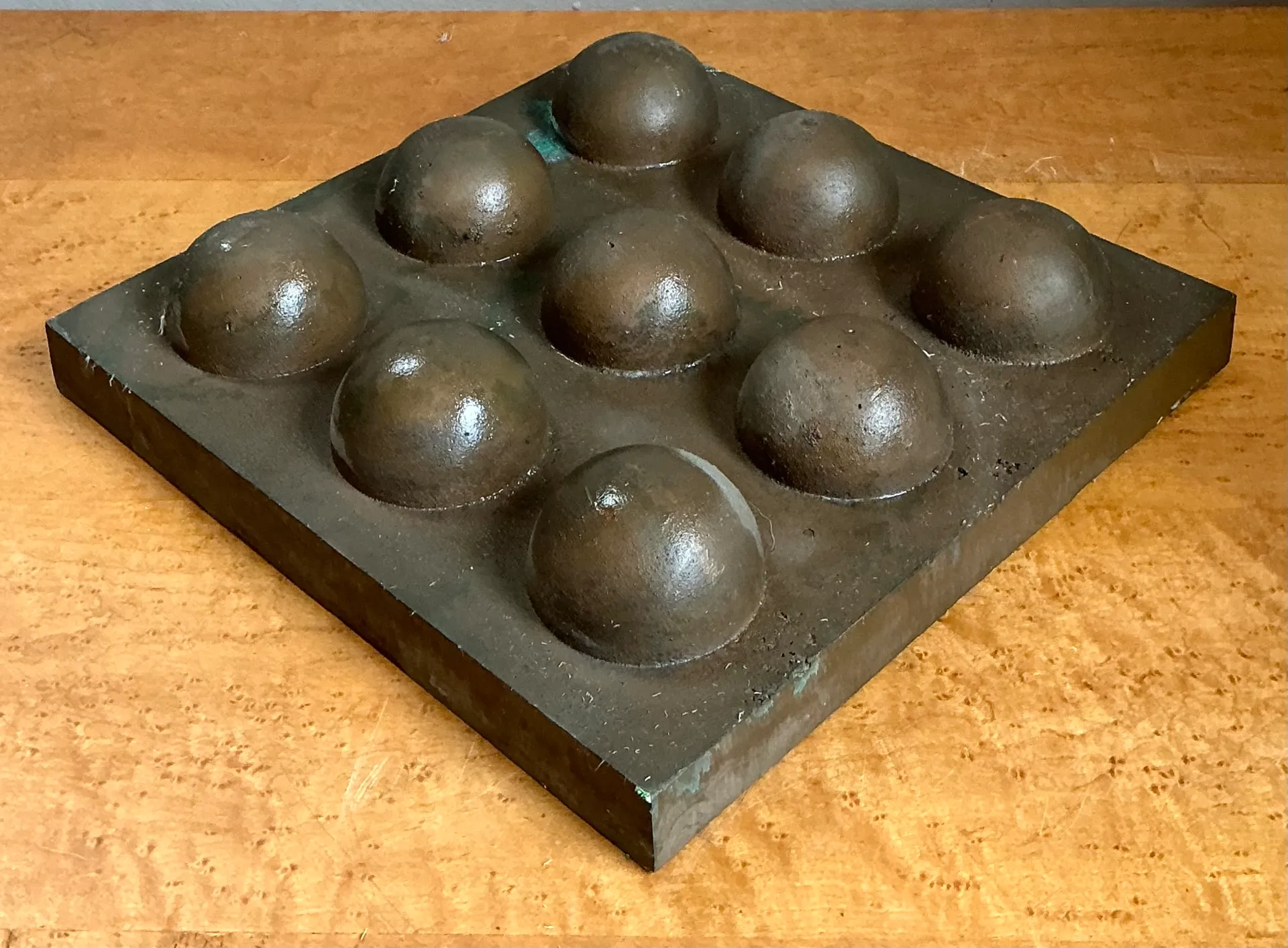 Vintage Abstract Geometric Lead Bubble Sculpture — additional photo 7