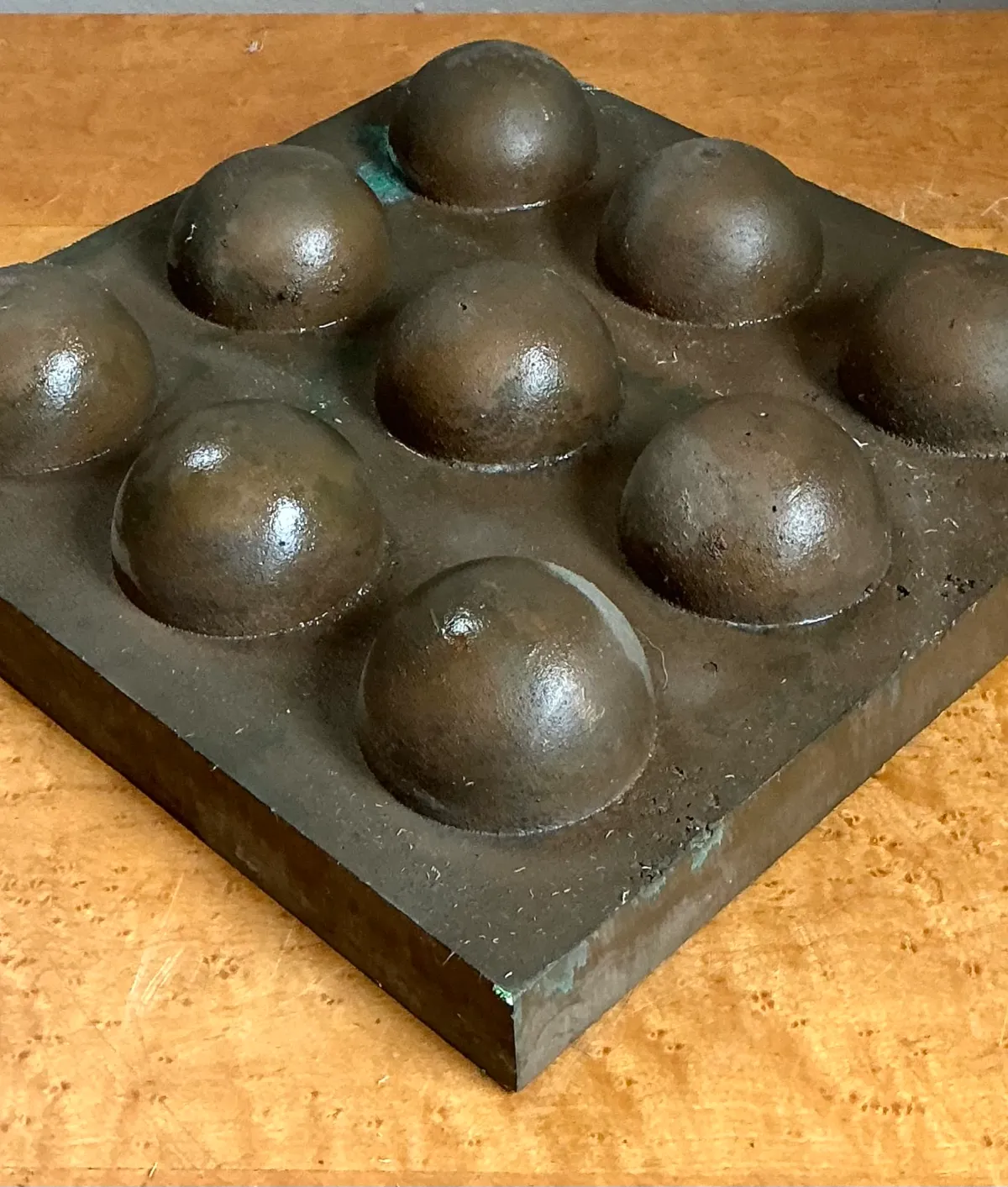 Vintage Abstract Geometric Lead Bubble Sculpture — additional photo 7