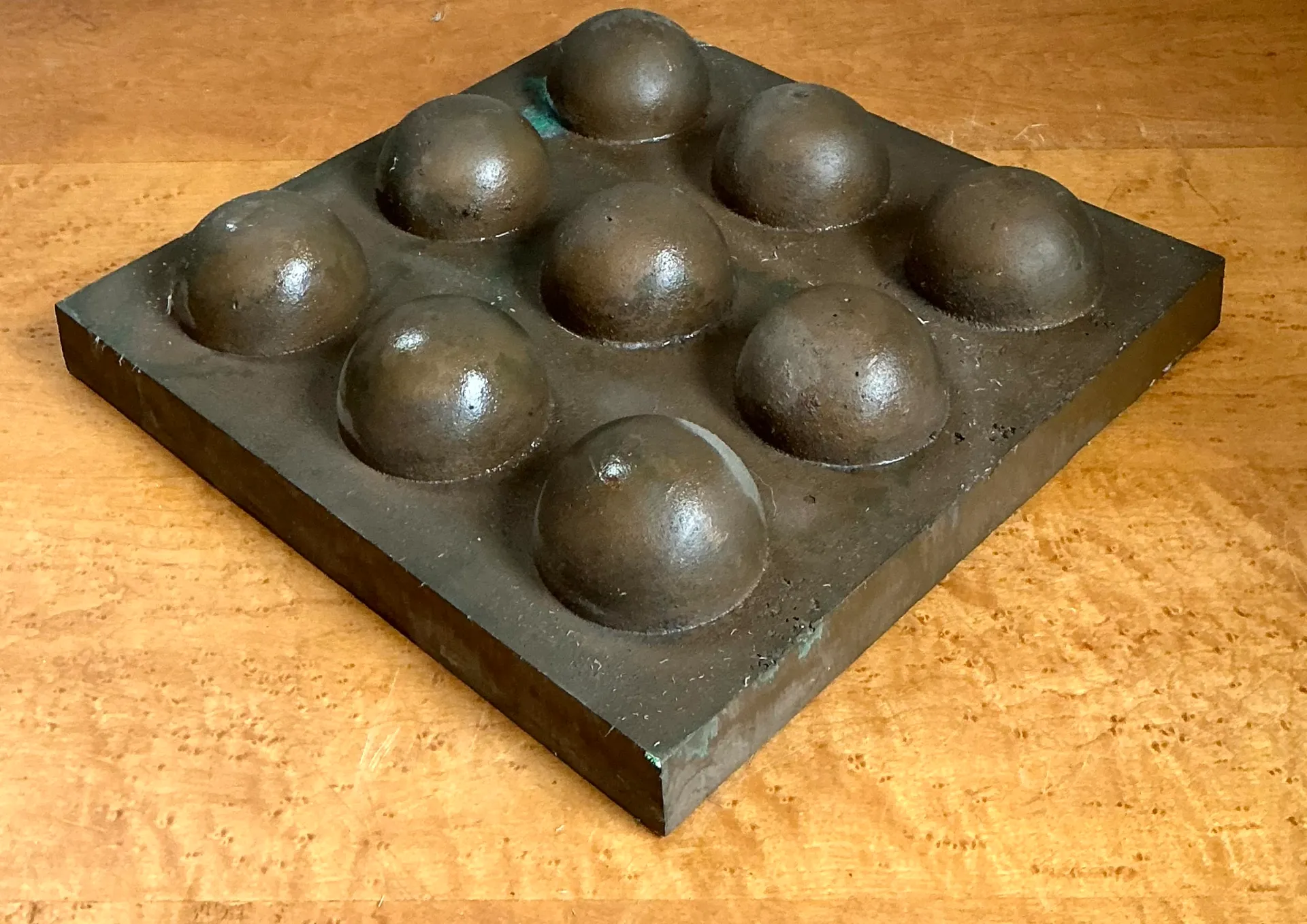 Vintage Abstract Geometric Lead Bubble Sculpture — additional photo 8