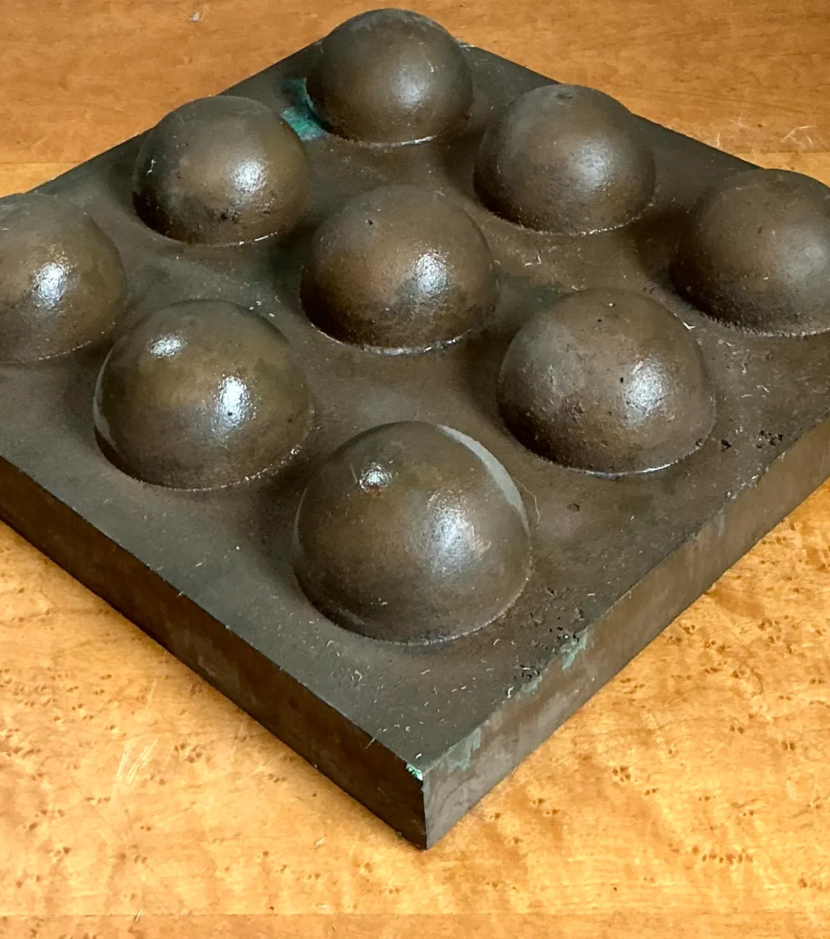 Vintage Abstract Geometric Lead Bubble Sculpture — additional photo 8