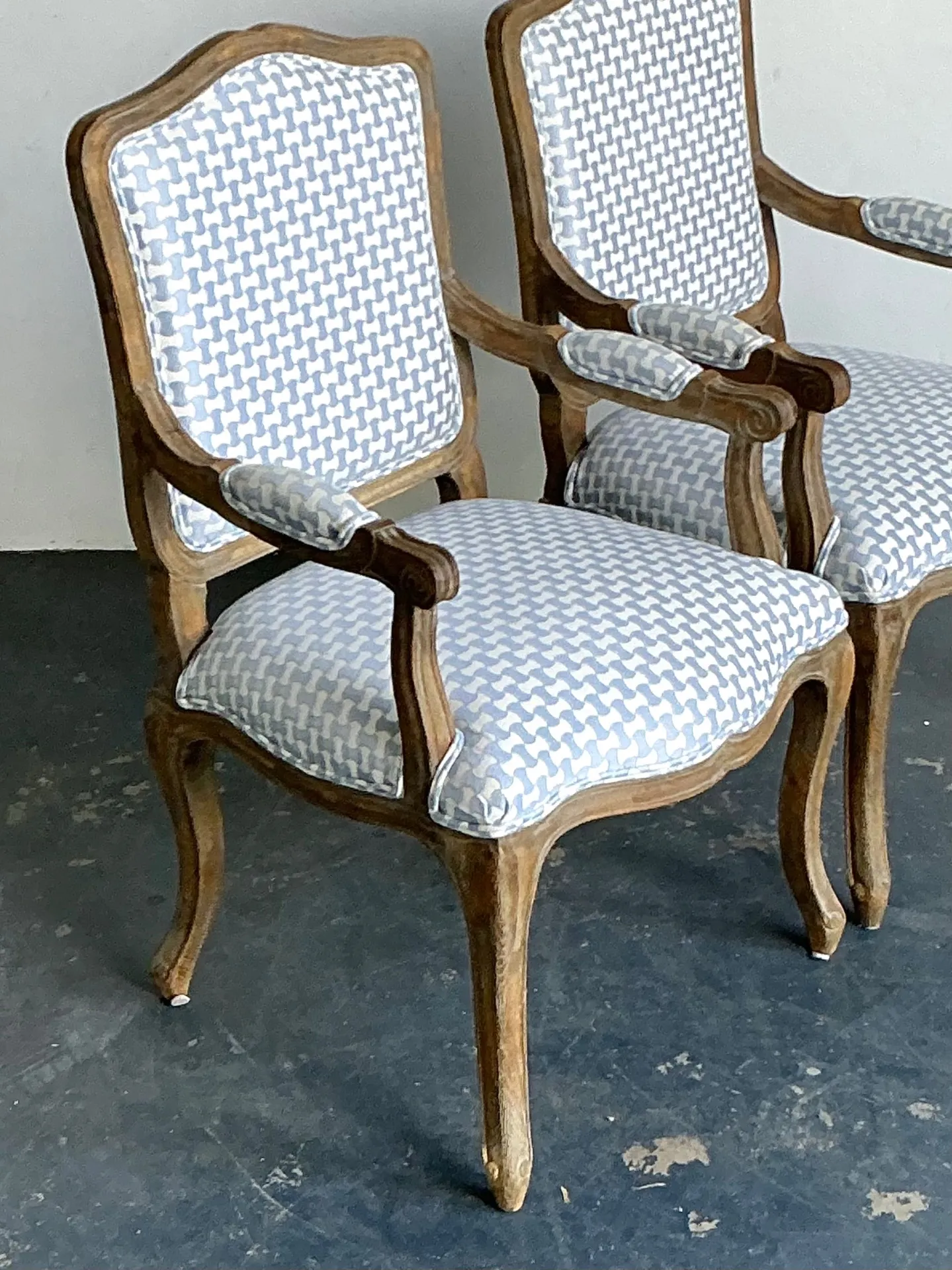 Vintage Louis XV Style Carved Wood Armchairs — additional photo 1