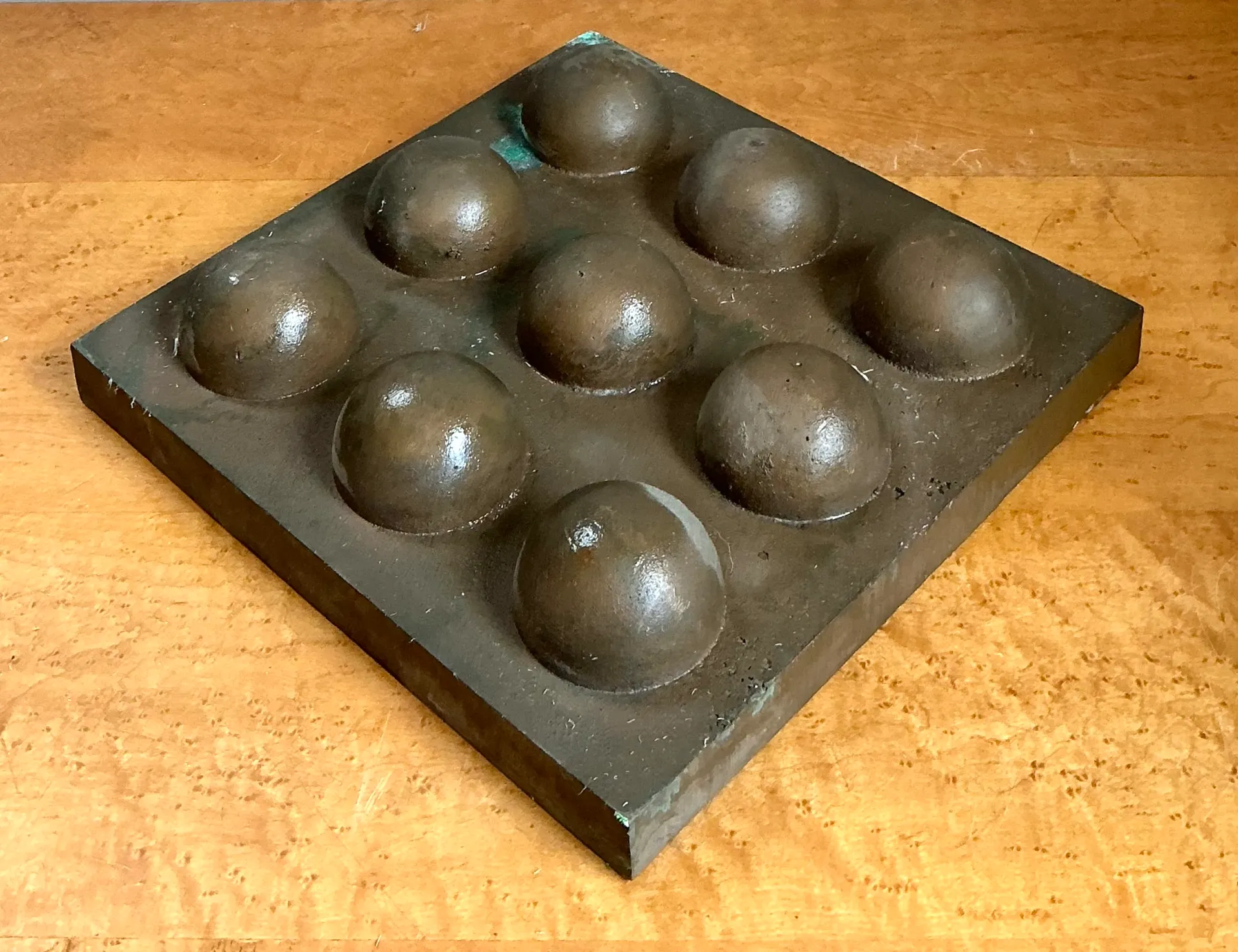 Vintage Abstract Geometric Lead Bubble Sculpture — additional photo 6