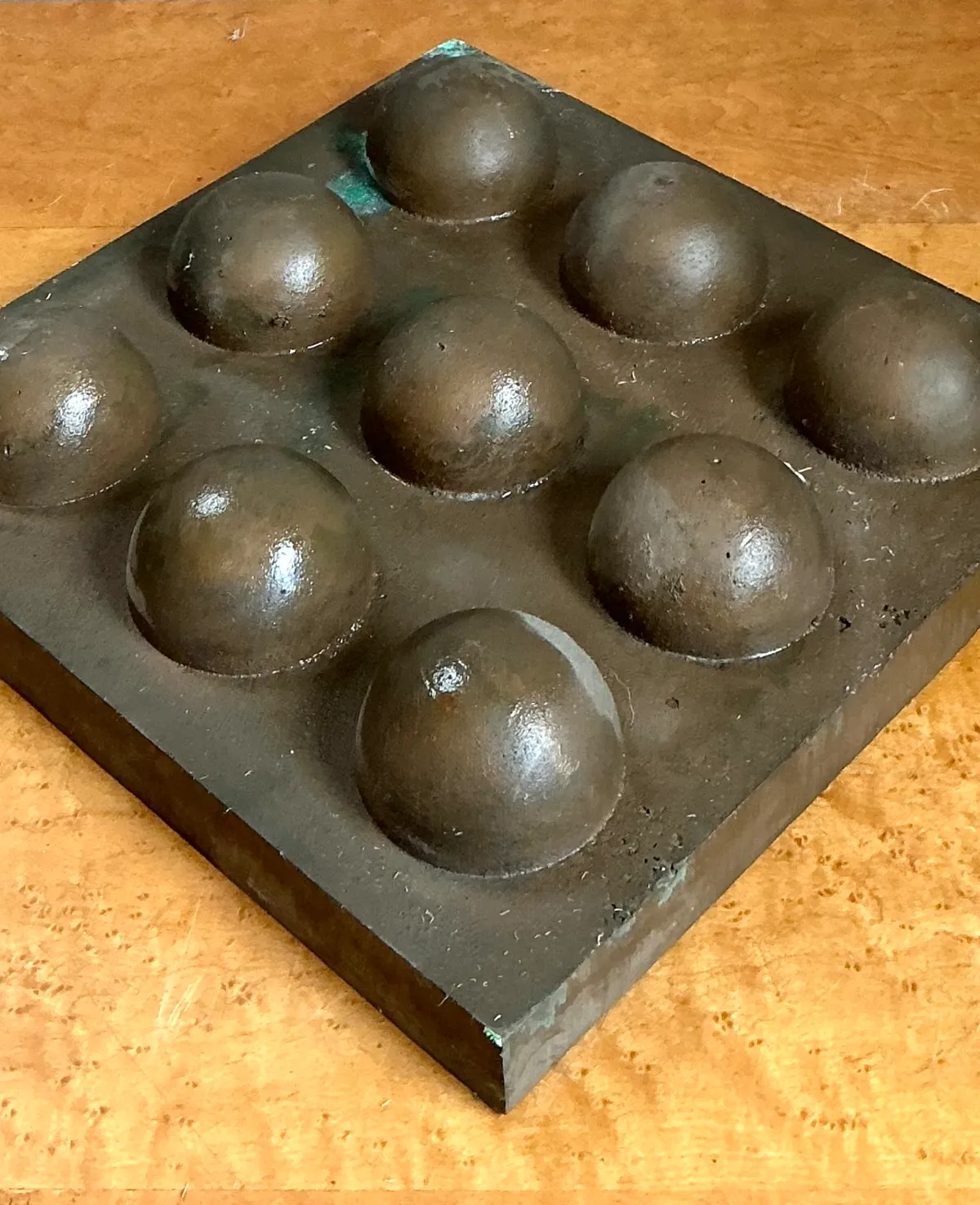 Vintage Abstract Geometric Lead Bubble Sculpture — additional photo 6