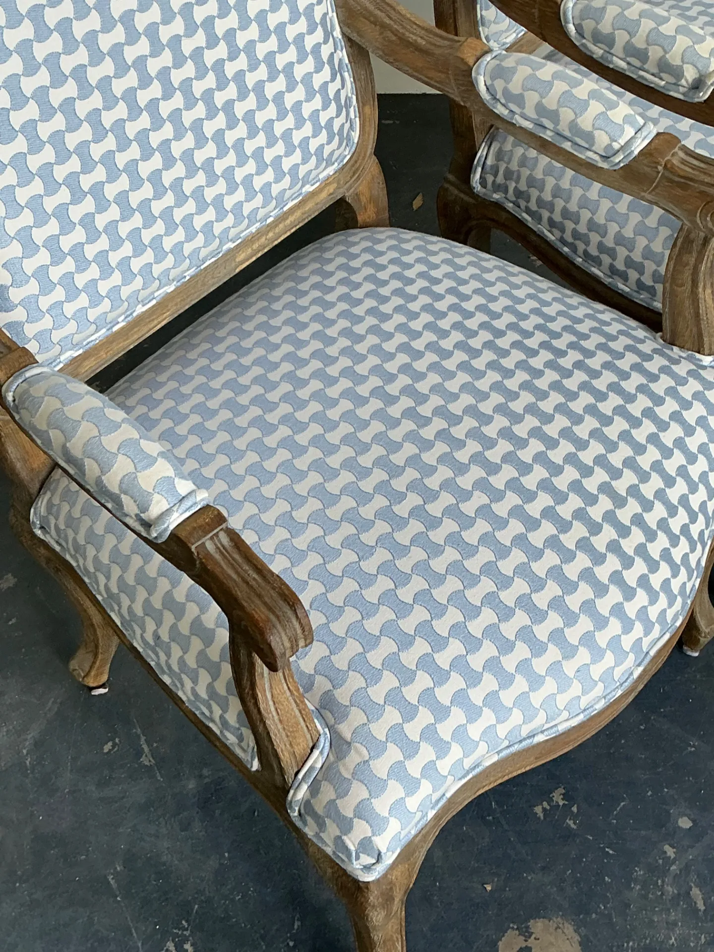 Vintage Louis XV Style Carved Wood Armchairs — additional photo 3