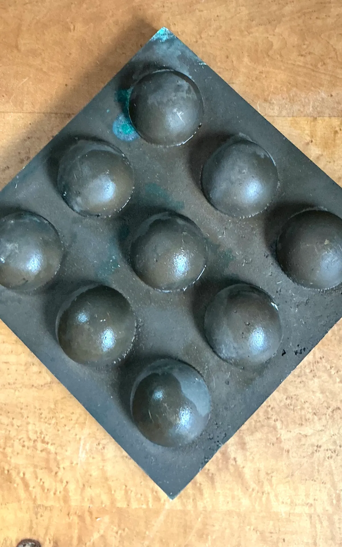 Vintage Abstract Geometric Lead Bubble Sculpture — additional photo 4